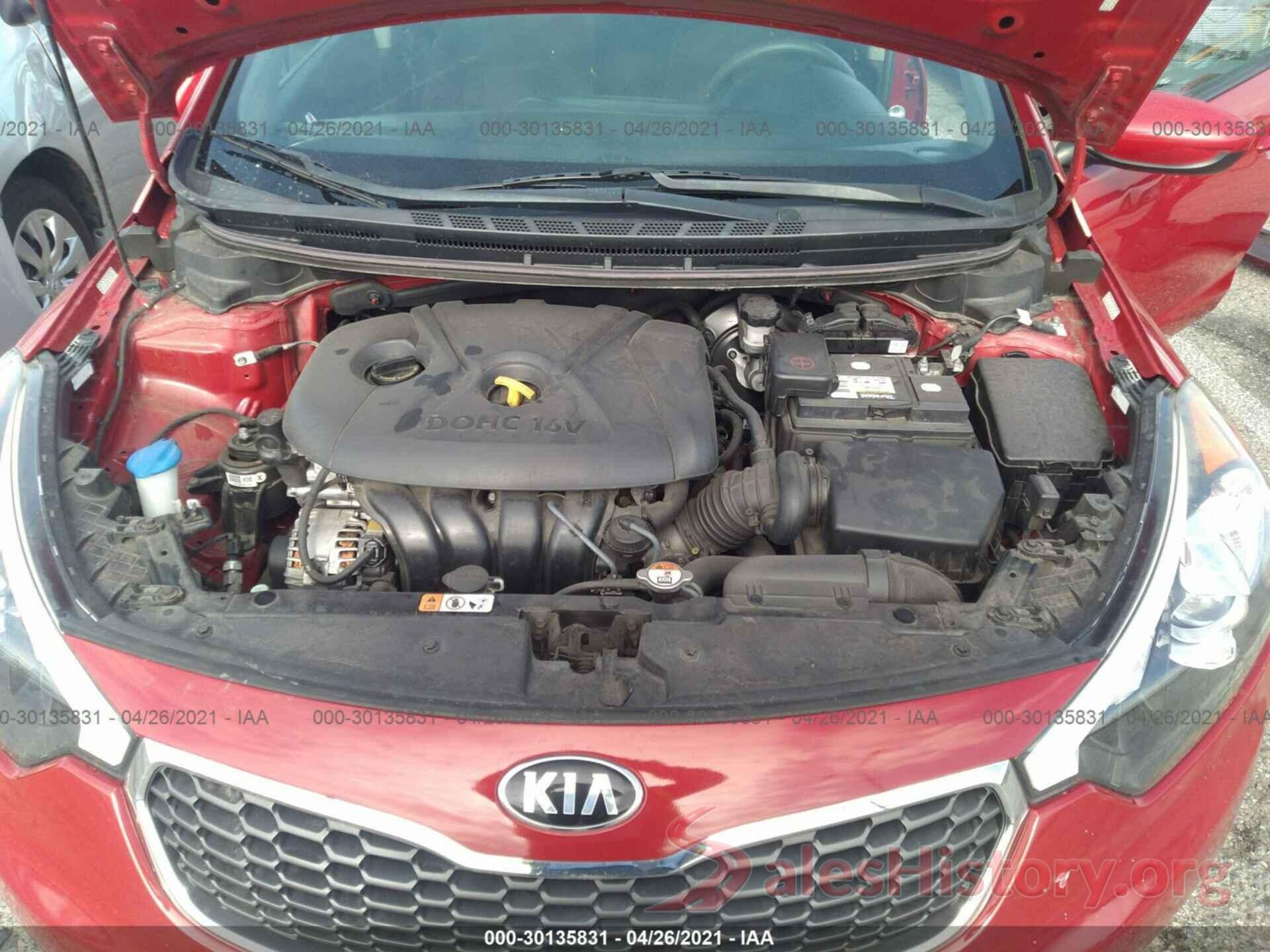 KNAFK4A64G5612484 2016 KIA FORTE