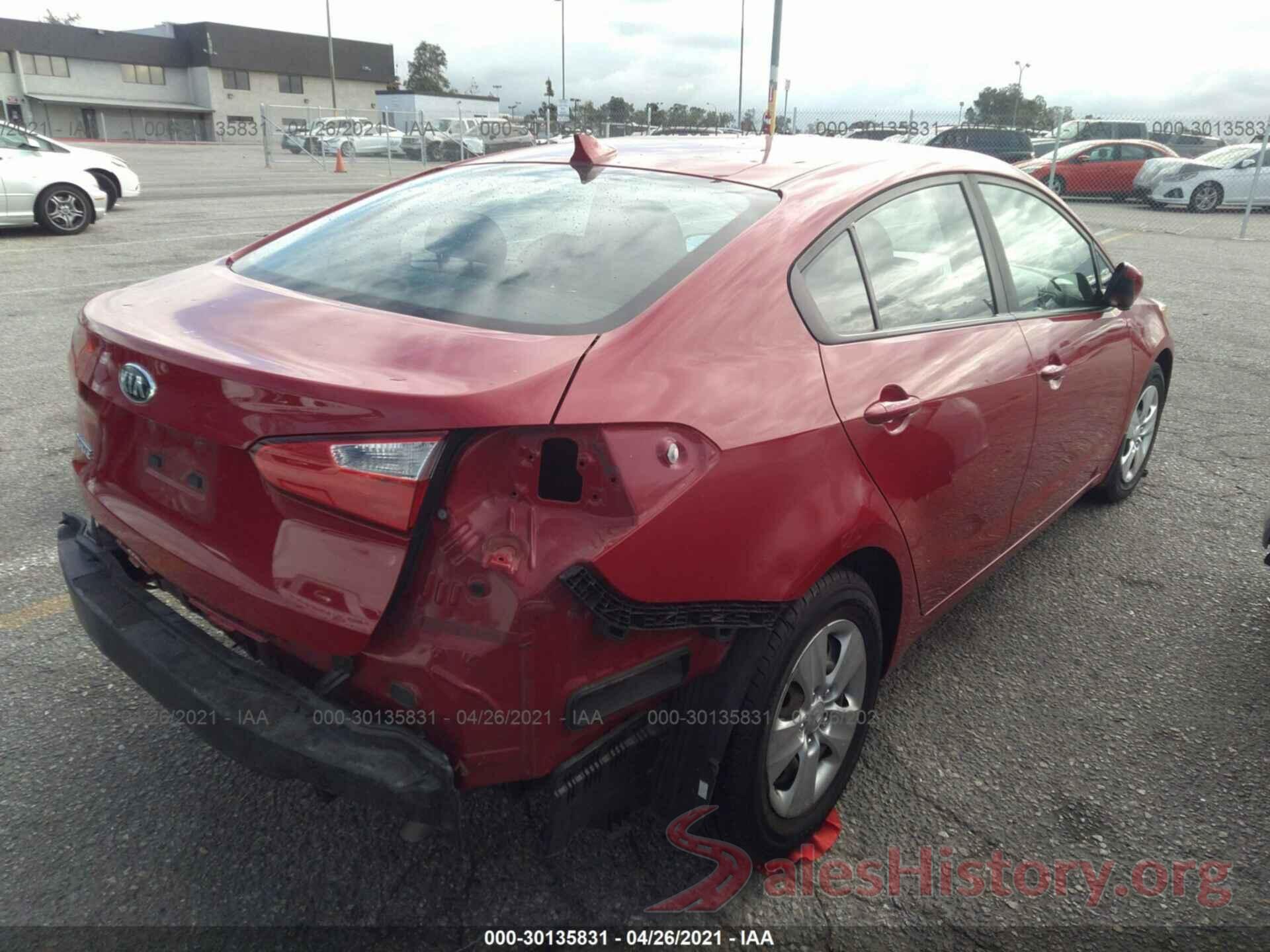 KNAFK4A64G5612484 2016 KIA FORTE