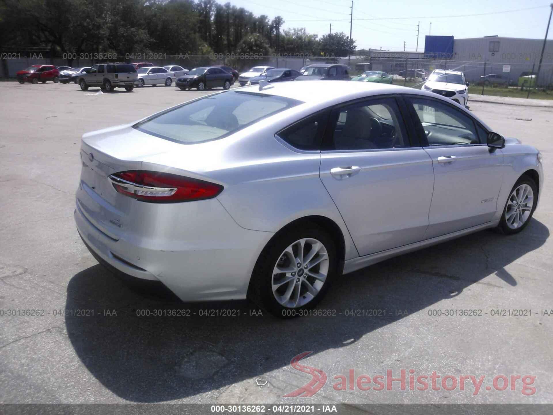 3FA6P0LU9KR240094 2019 FORD FUSION HYBRID