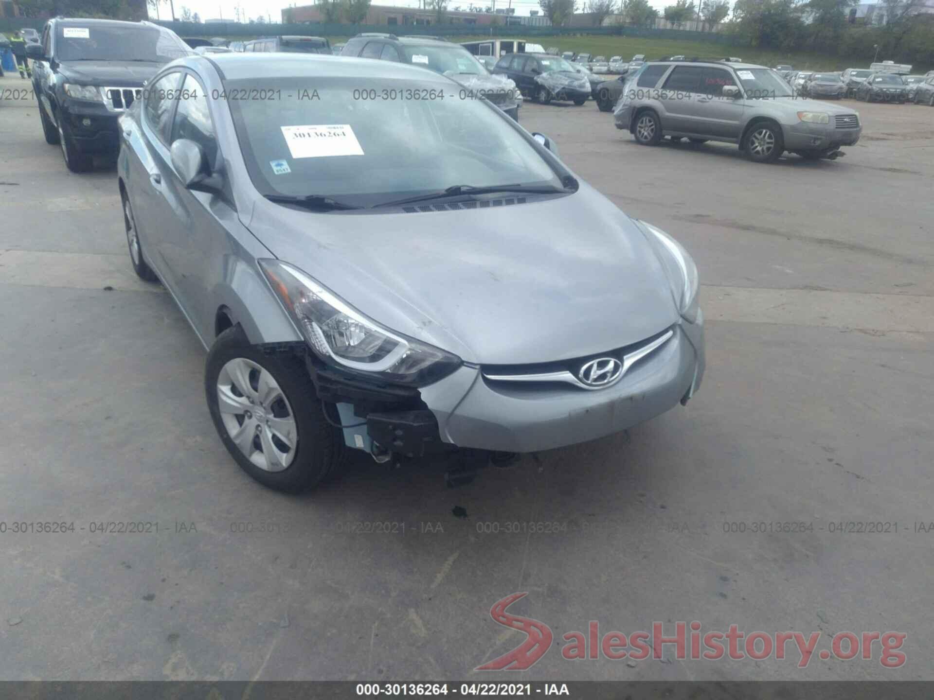 5NPDH4AE7GH688359 2016 HYUNDAI ELANTRA