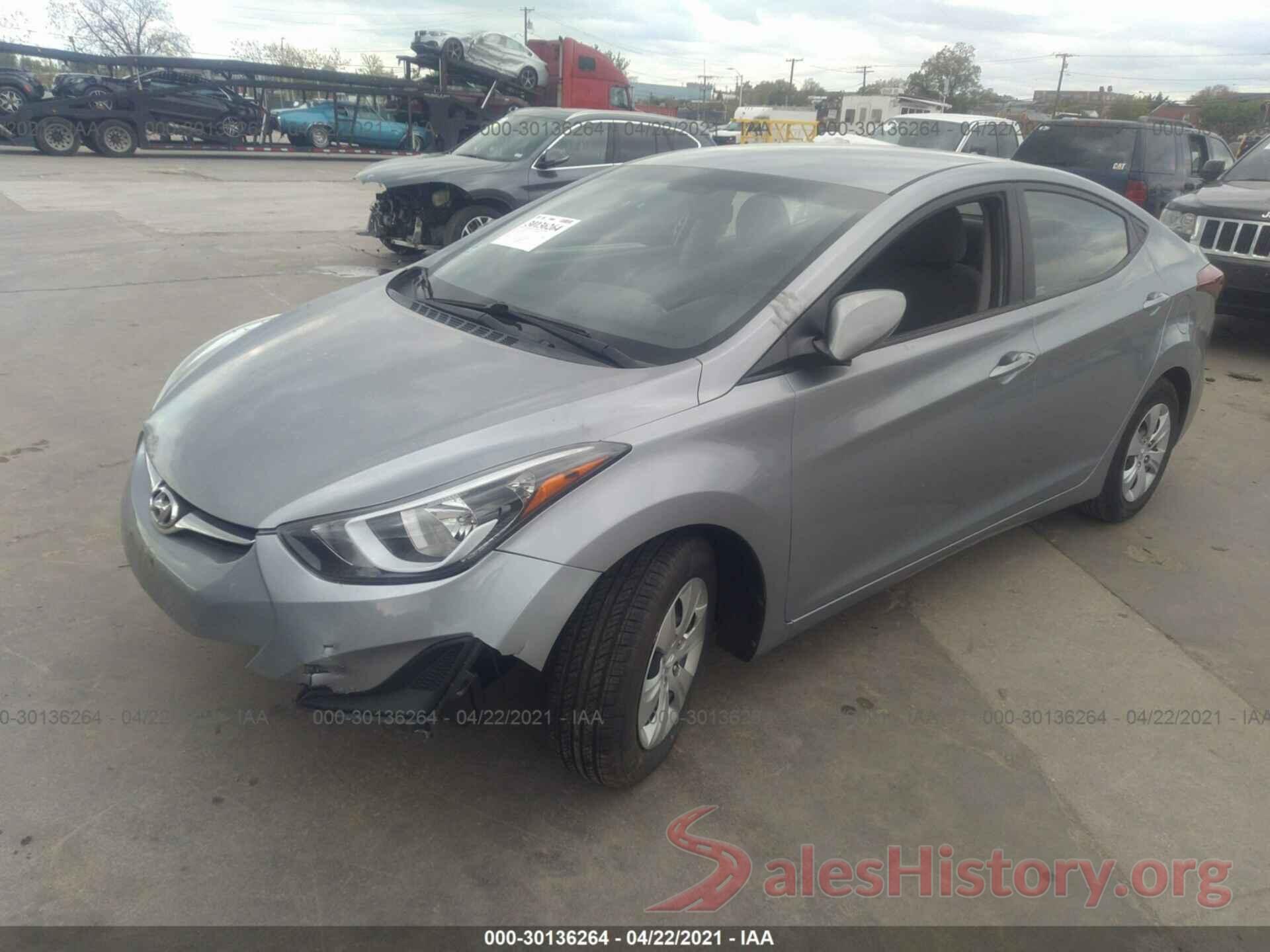 5NPDH4AE7GH688359 2016 HYUNDAI ELANTRA