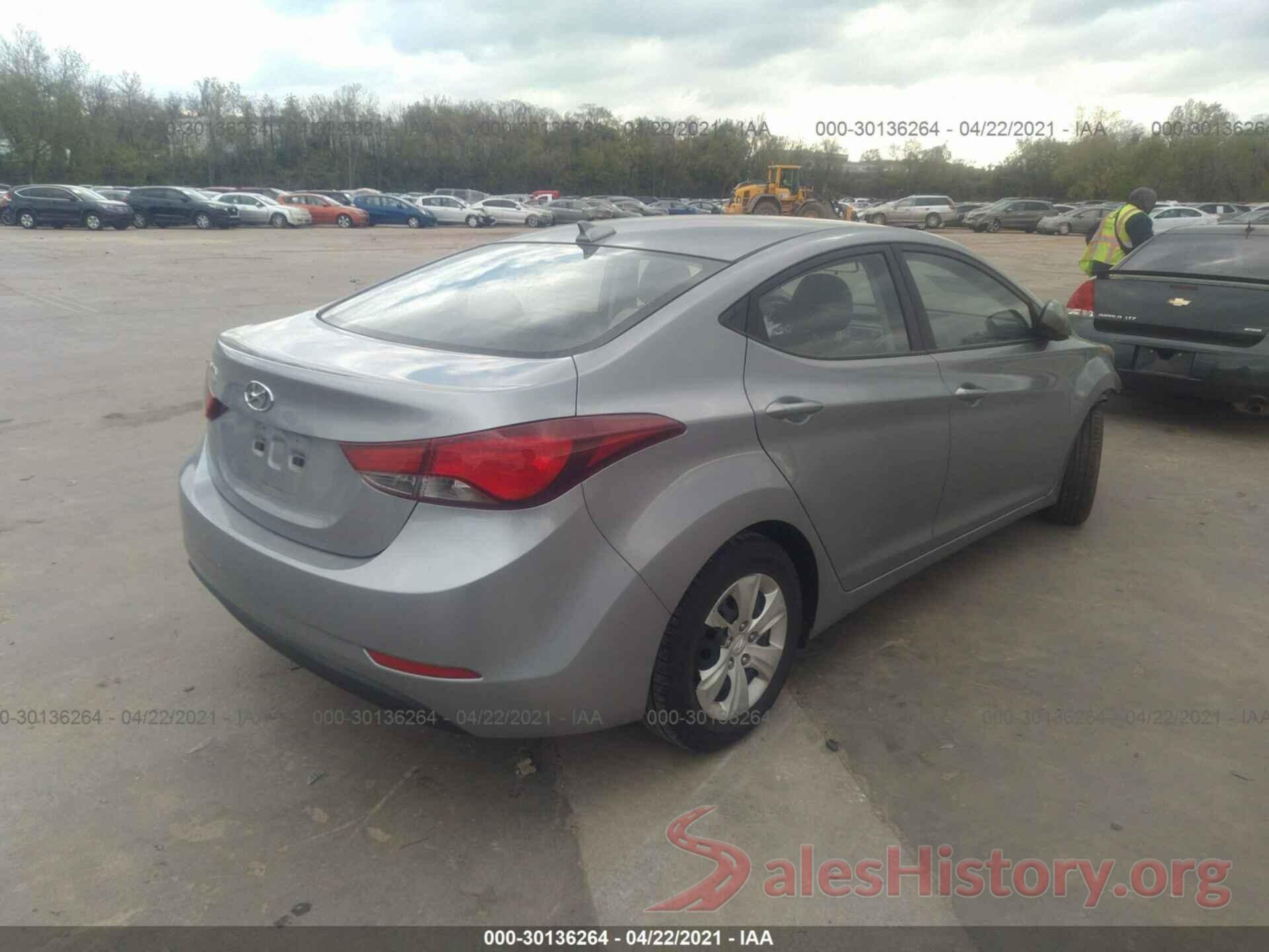 5NPDH4AE7GH688359 2016 HYUNDAI ELANTRA