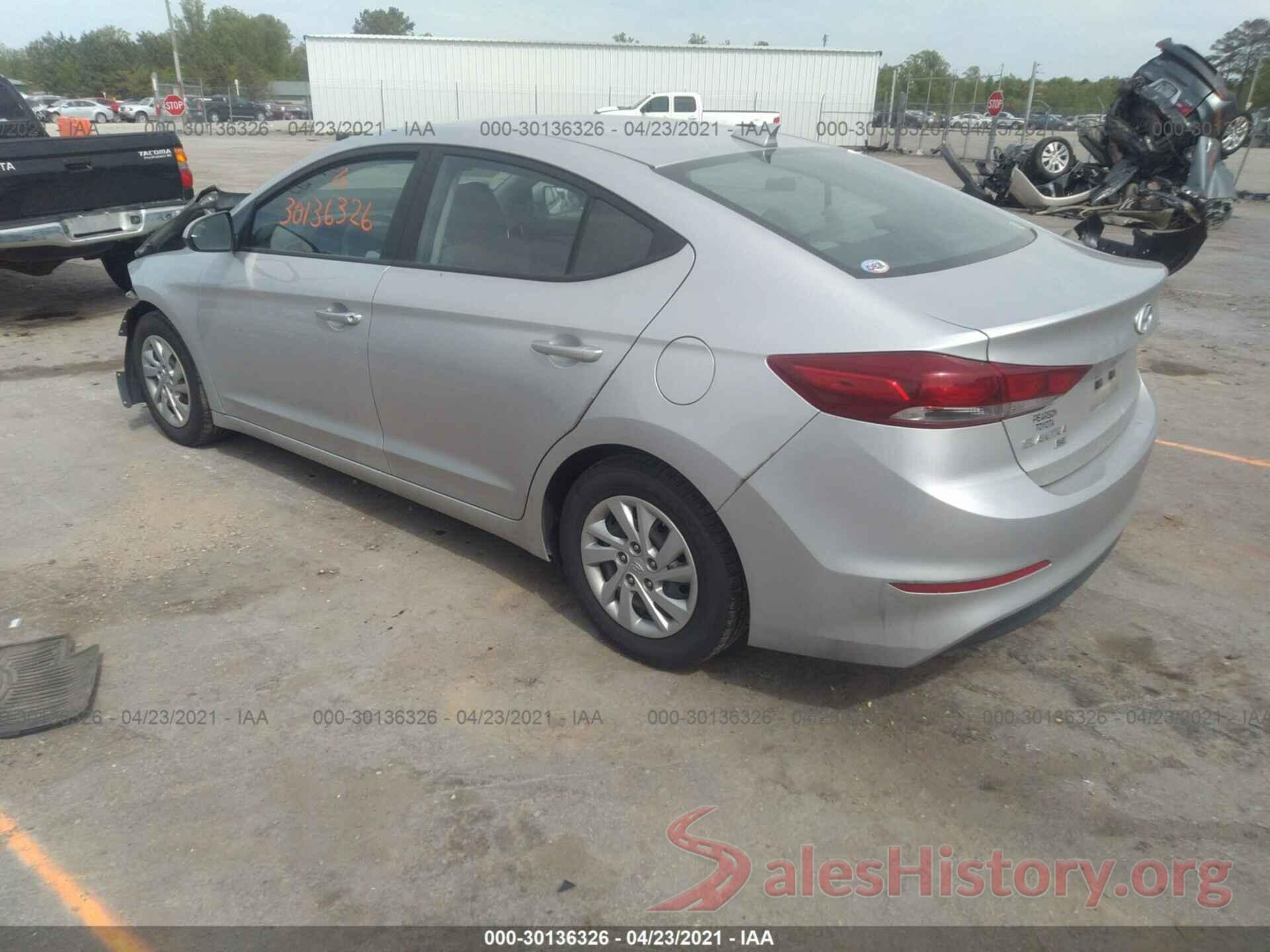 5NPD74LF0HH207586 2017 HYUNDAI ELANTRA