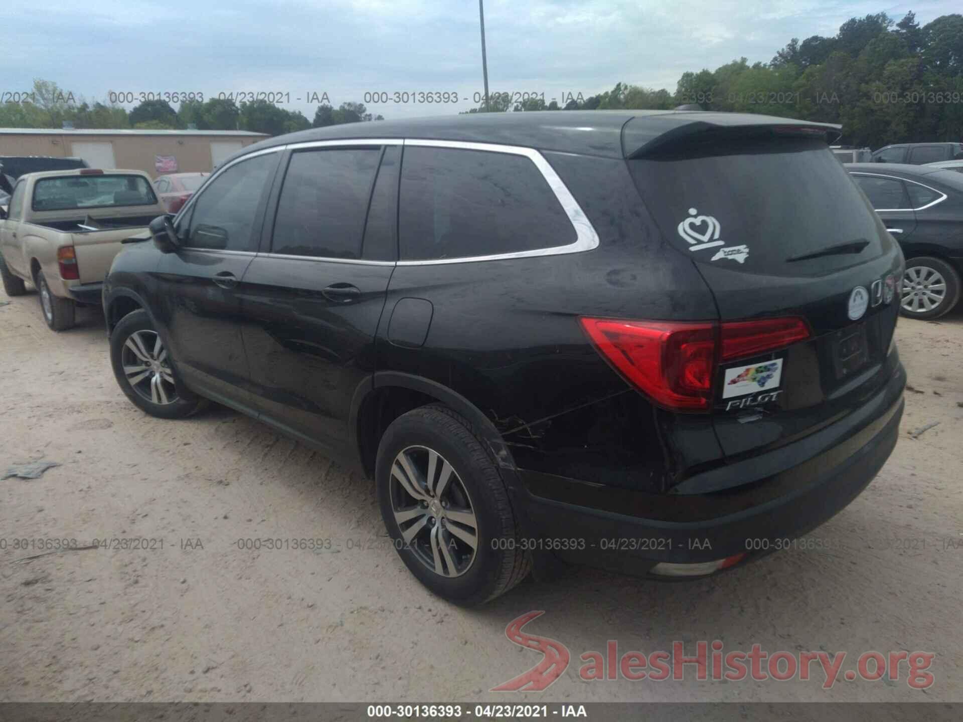 5FNYF5H51GB030845 2016 HONDA PILOT