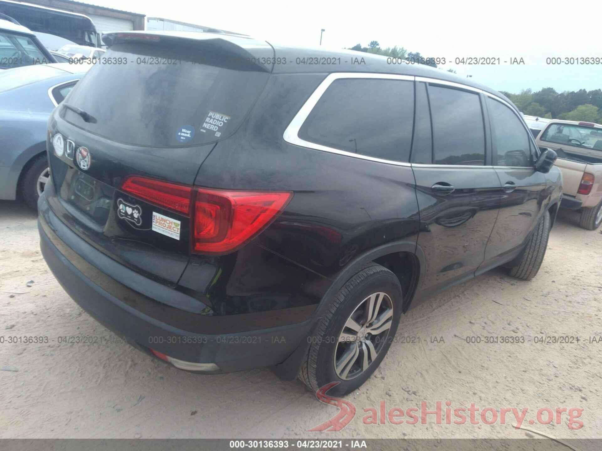 5FNYF5H51GB030845 2016 HONDA PILOT