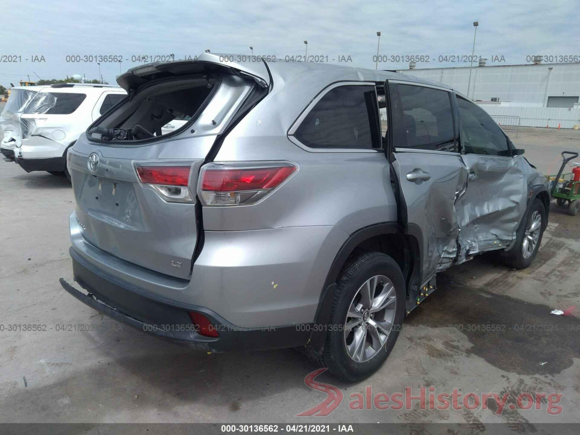 5TDZKRFH7GS153677 2016 TOYOTA HIGHLANDER