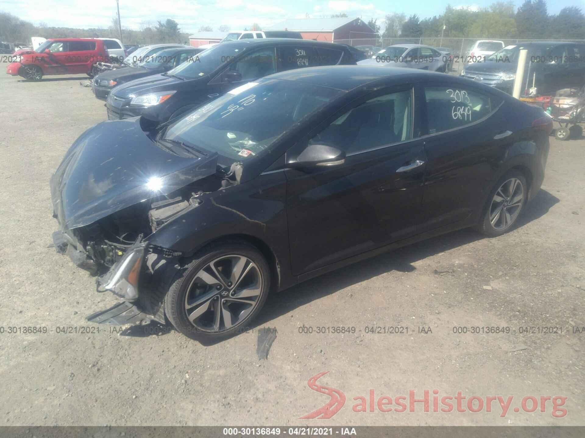 KMHDH4AE4GU594201 2016 HYUNDAI ELANTRA