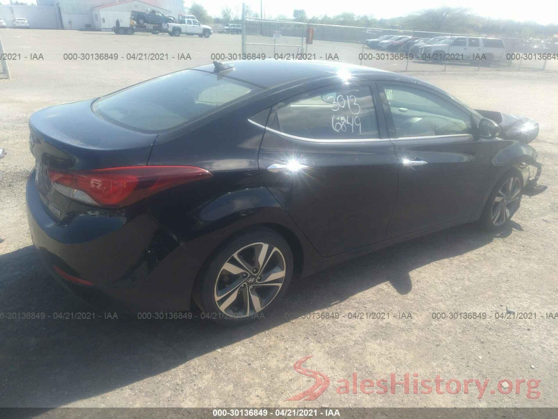 KMHDH4AE4GU594201 2016 HYUNDAI ELANTRA