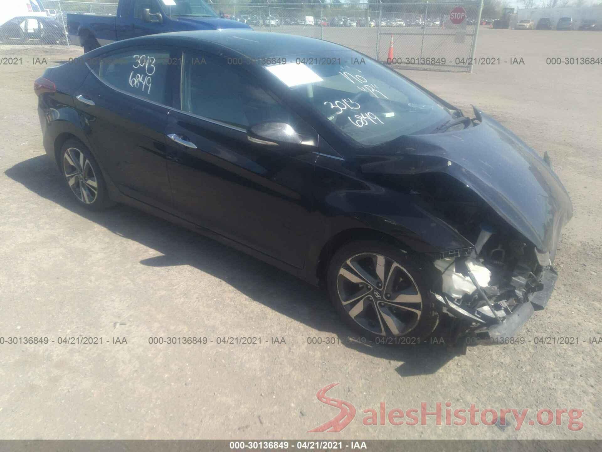 KMHDH4AE4GU594201 2016 HYUNDAI ELANTRA