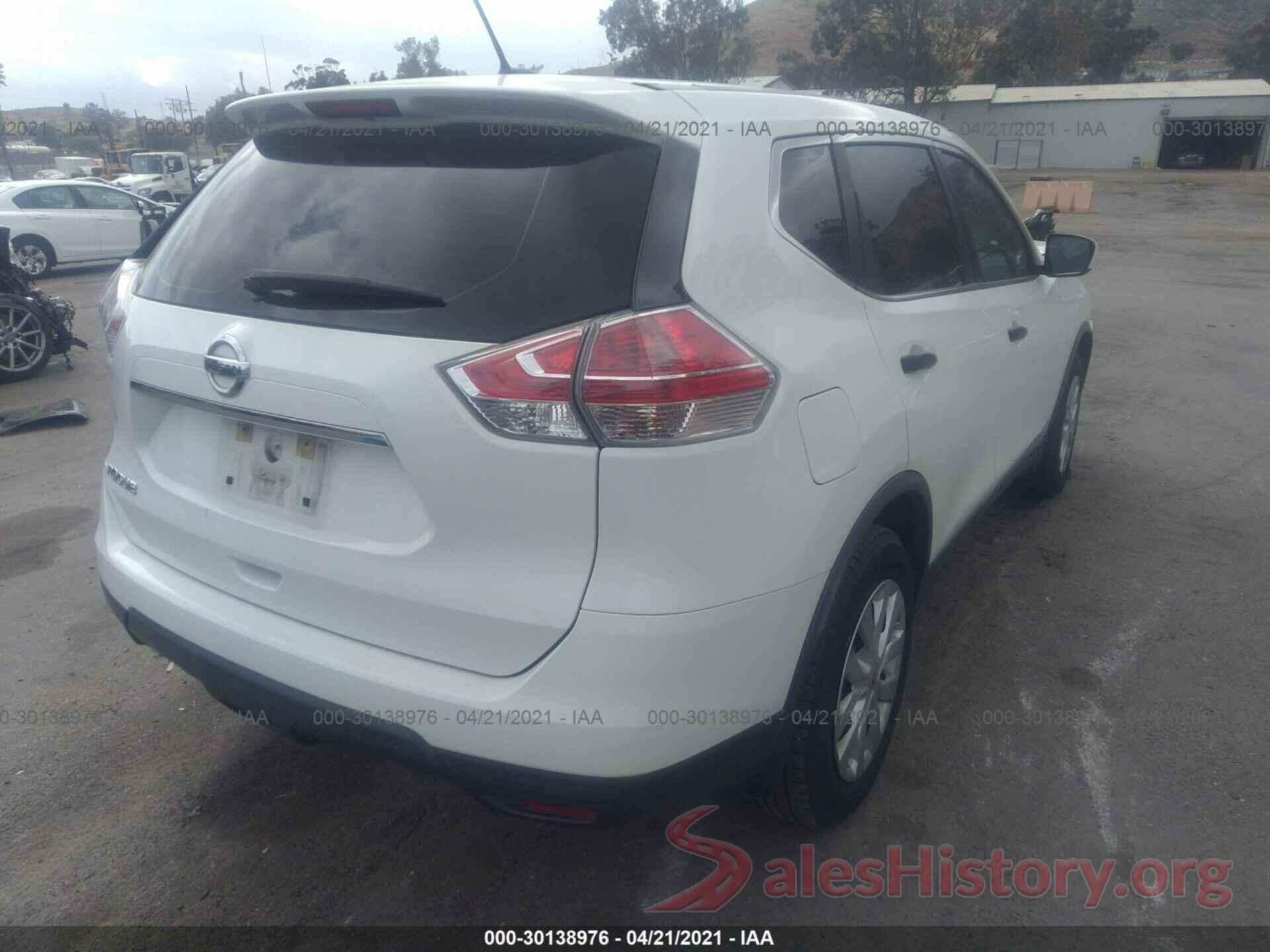 KNMAT2MT4GP593505 2016 NISSAN ROGUE