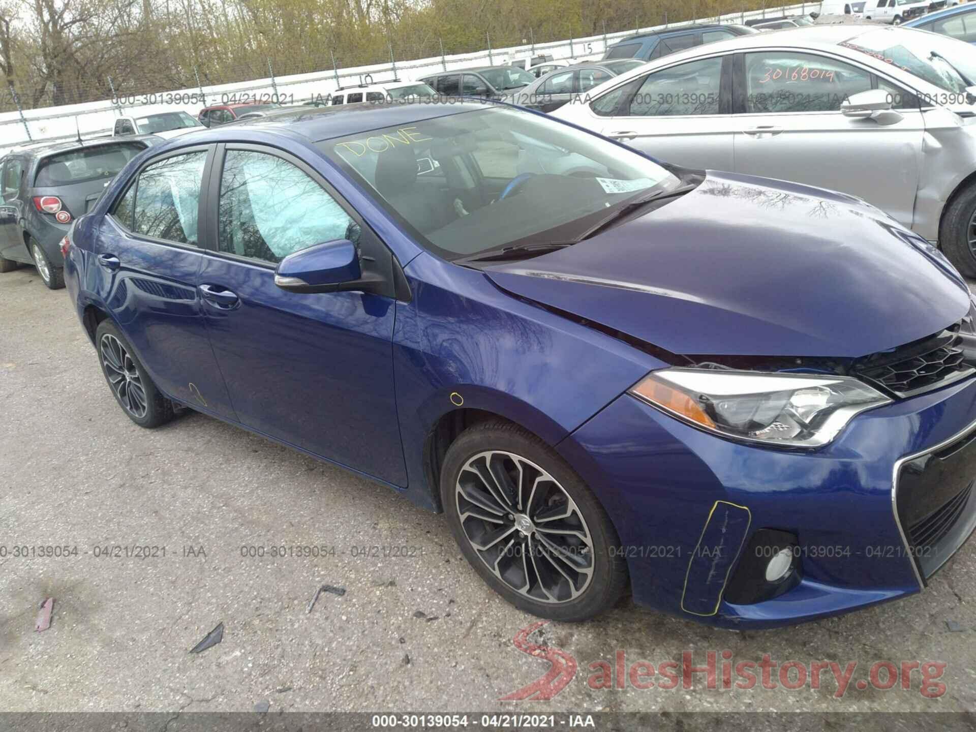 2T1BURHE0GC499805 2016 TOYOTA COROLLA