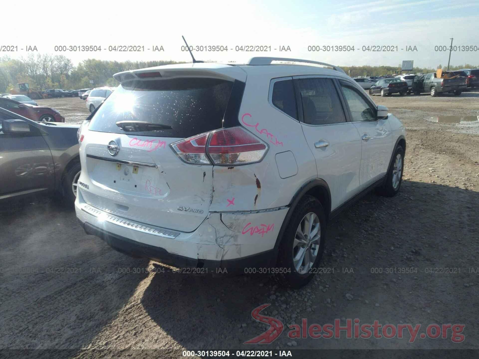 KNMAT2MV4GP721226 2016 NISSAN ROGUE