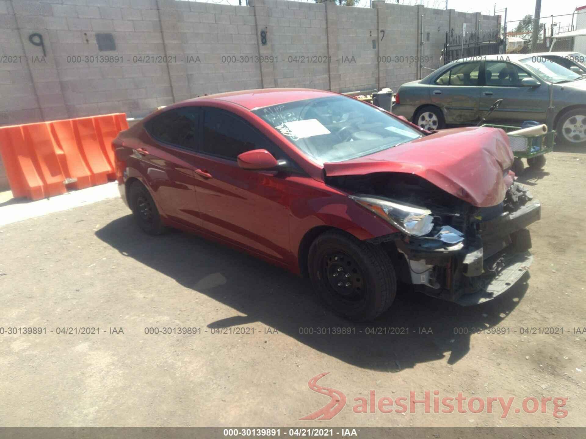 5NPDH4AEXGH740731 2016 HYUNDAI ELANTRA