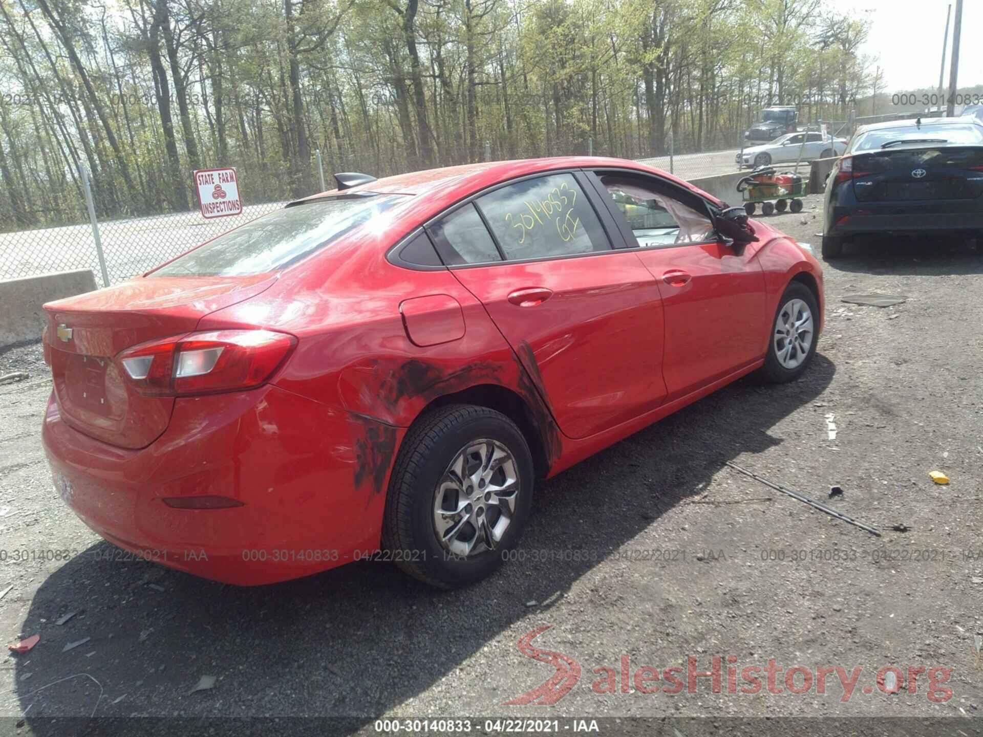 1G1BJ5SM8K7102099 2019 CHEVROLET CRUZE