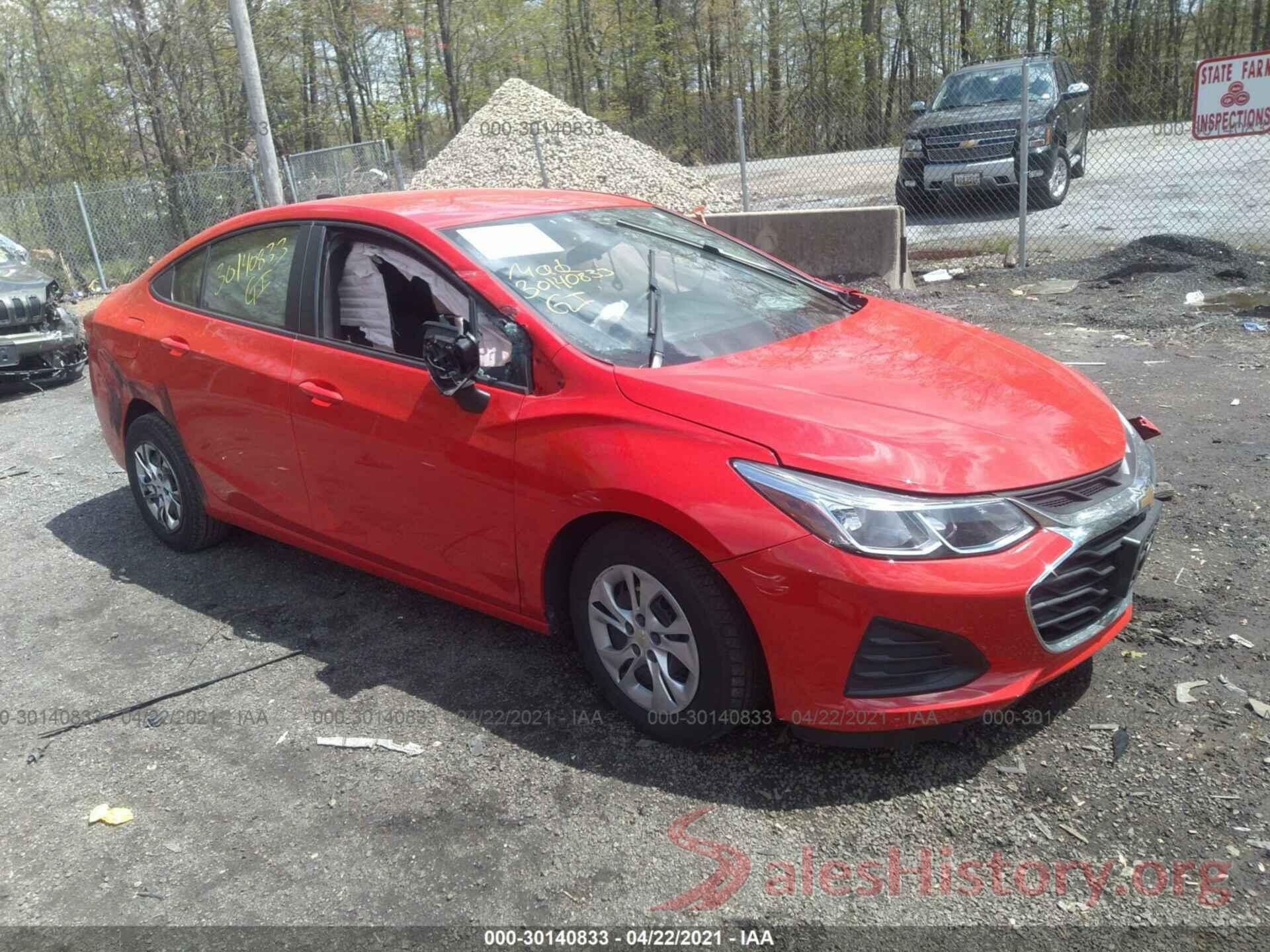 1G1BJ5SM8K7102099 2019 CHEVROLET CRUZE