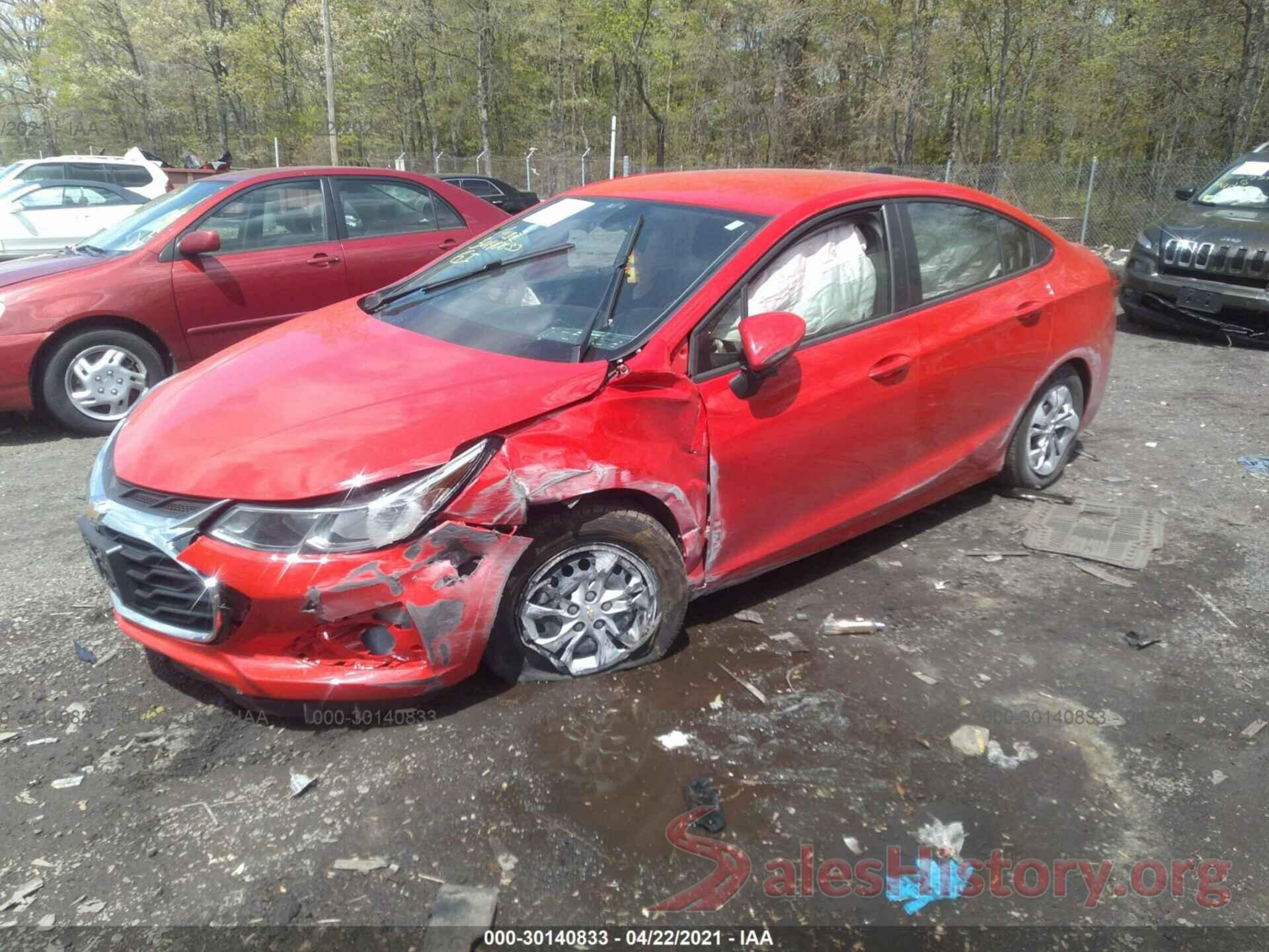 1G1BJ5SM8K7102099 2019 CHEVROLET CRUZE