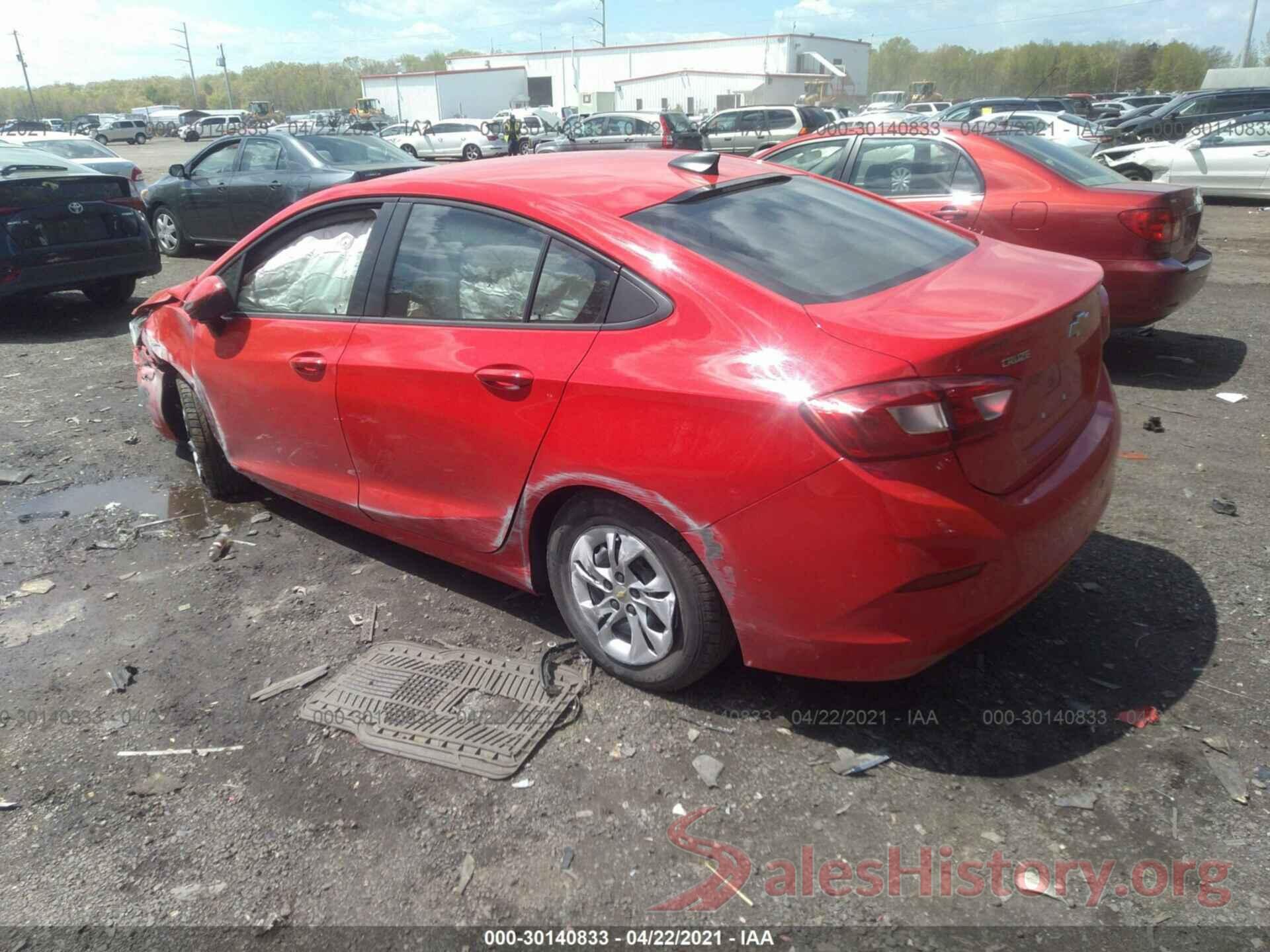 1G1BJ5SM8K7102099 2019 CHEVROLET CRUZE