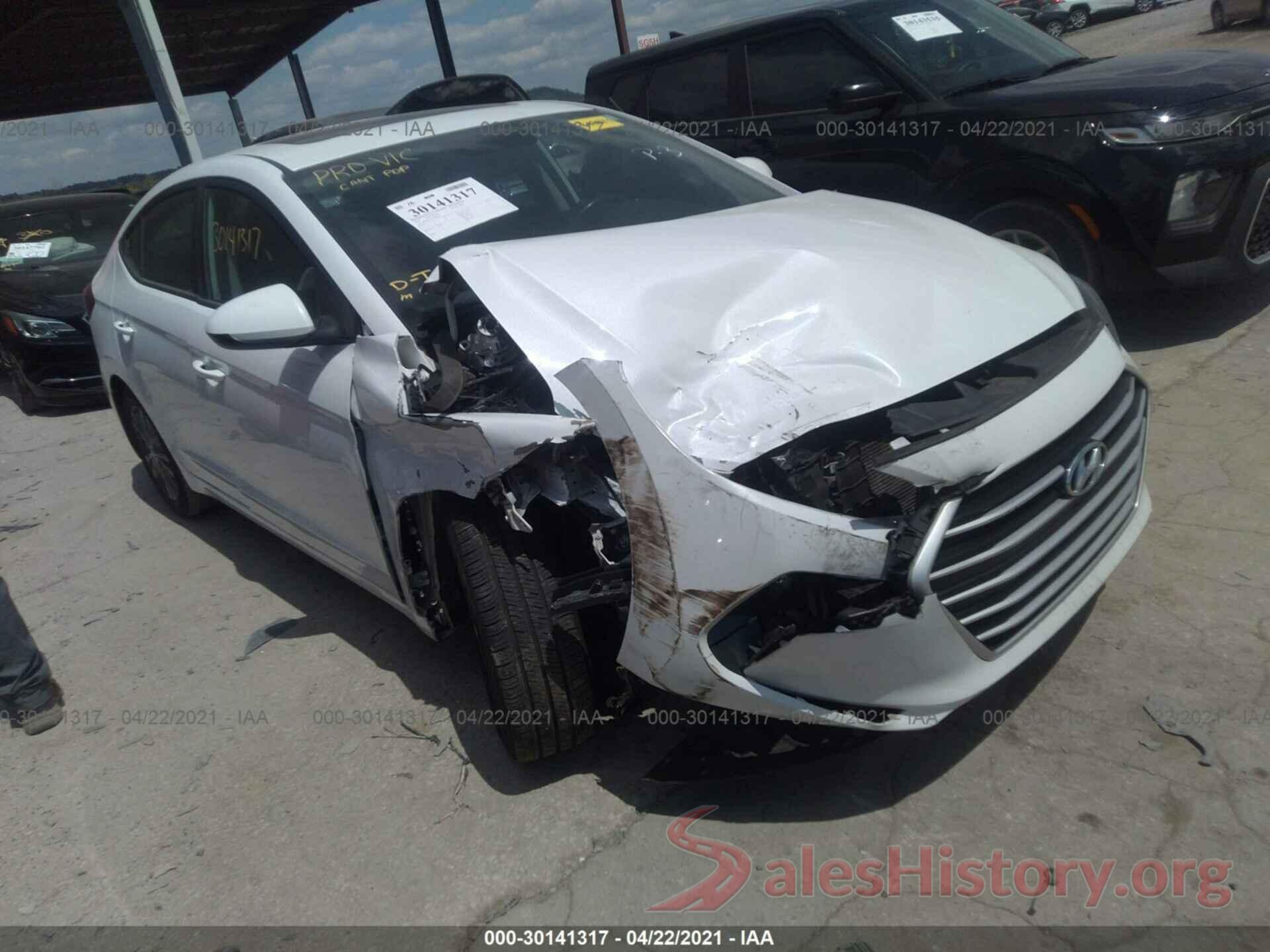 5NPD84LF6JH288032 2018 HYUNDAI ELANTRA