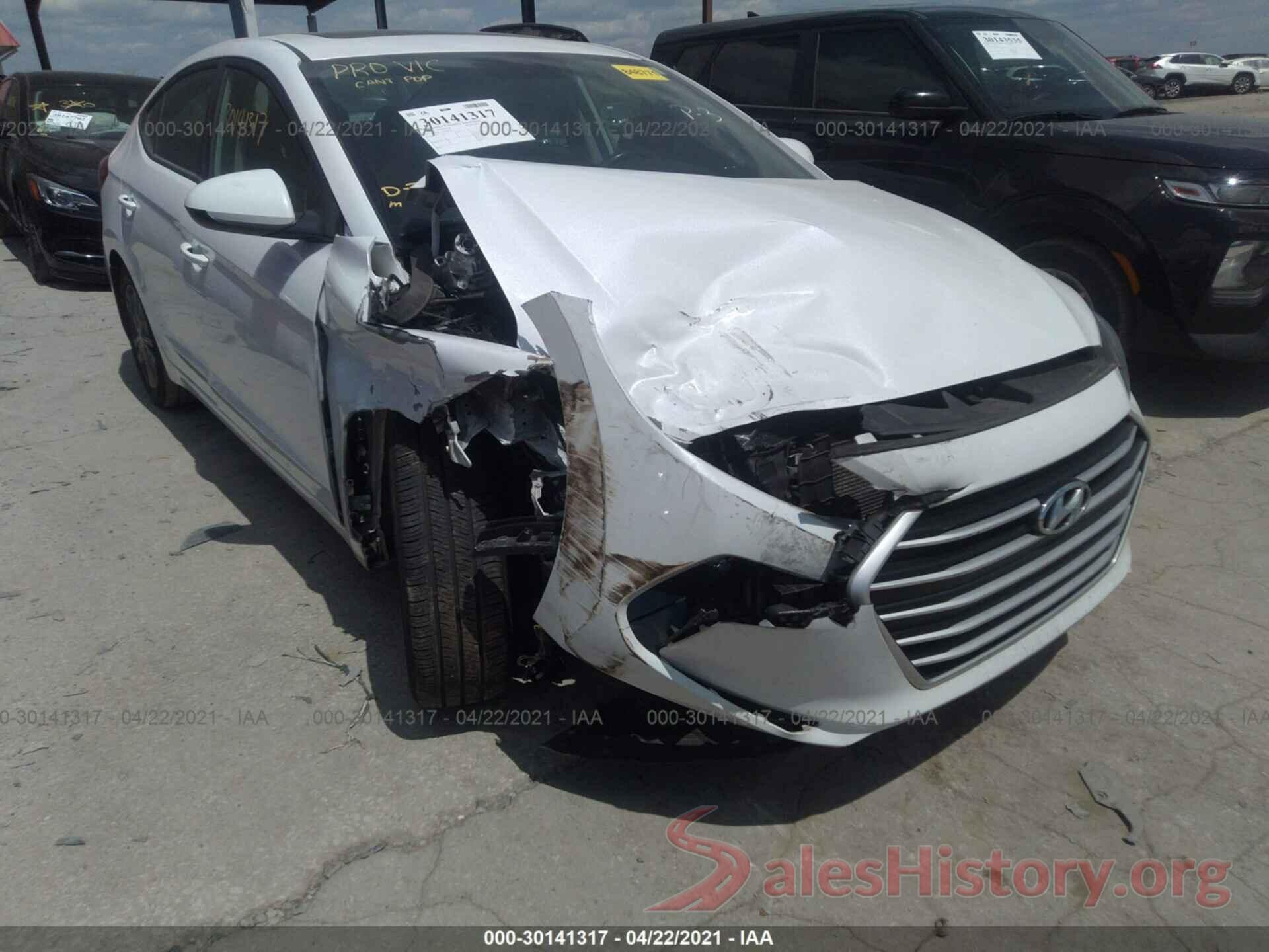 5NPD84LF6JH288032 2018 HYUNDAI ELANTRA