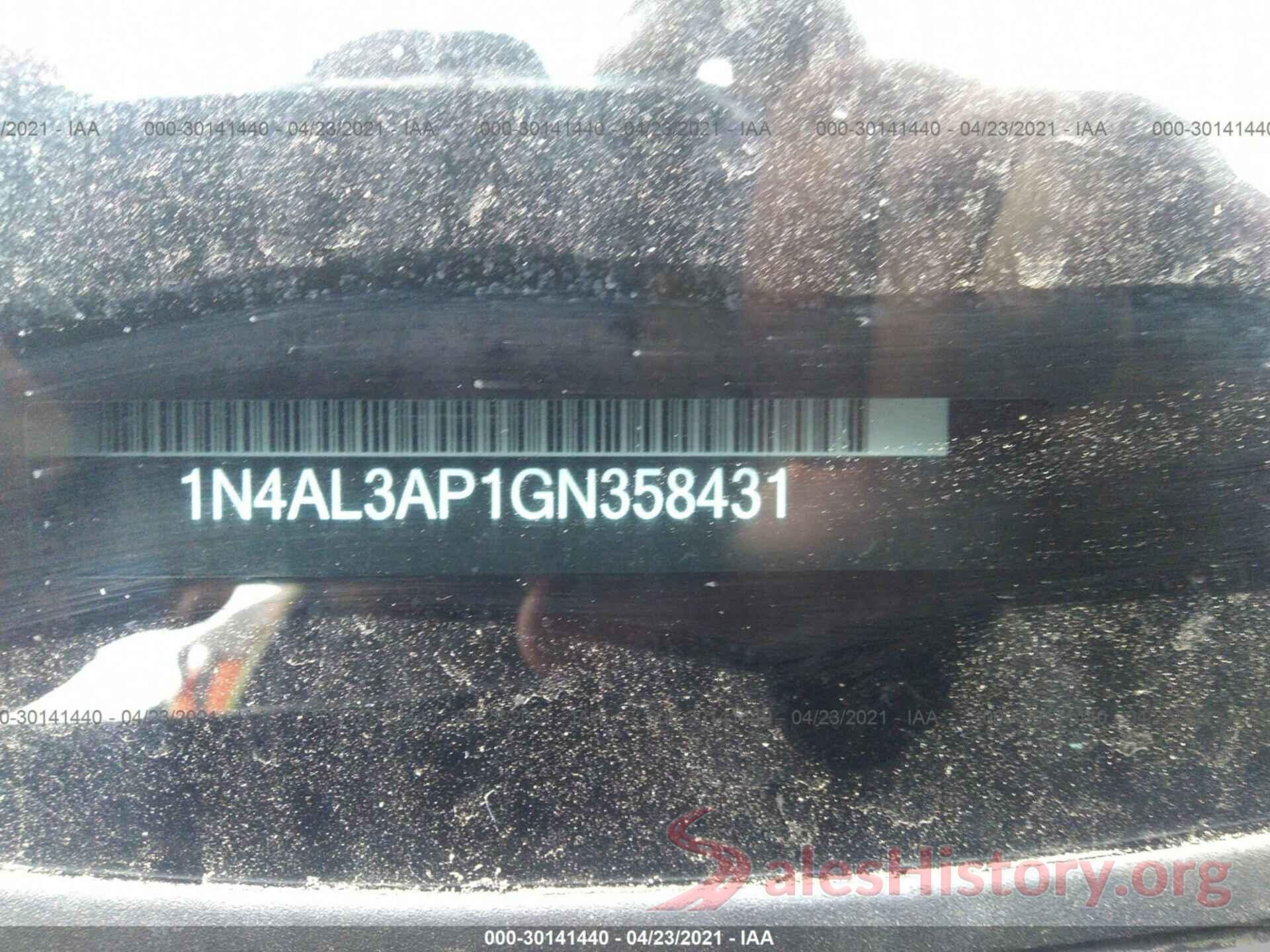 1N4AL3AP1GN358431 2016 NISSAN ALTIMA