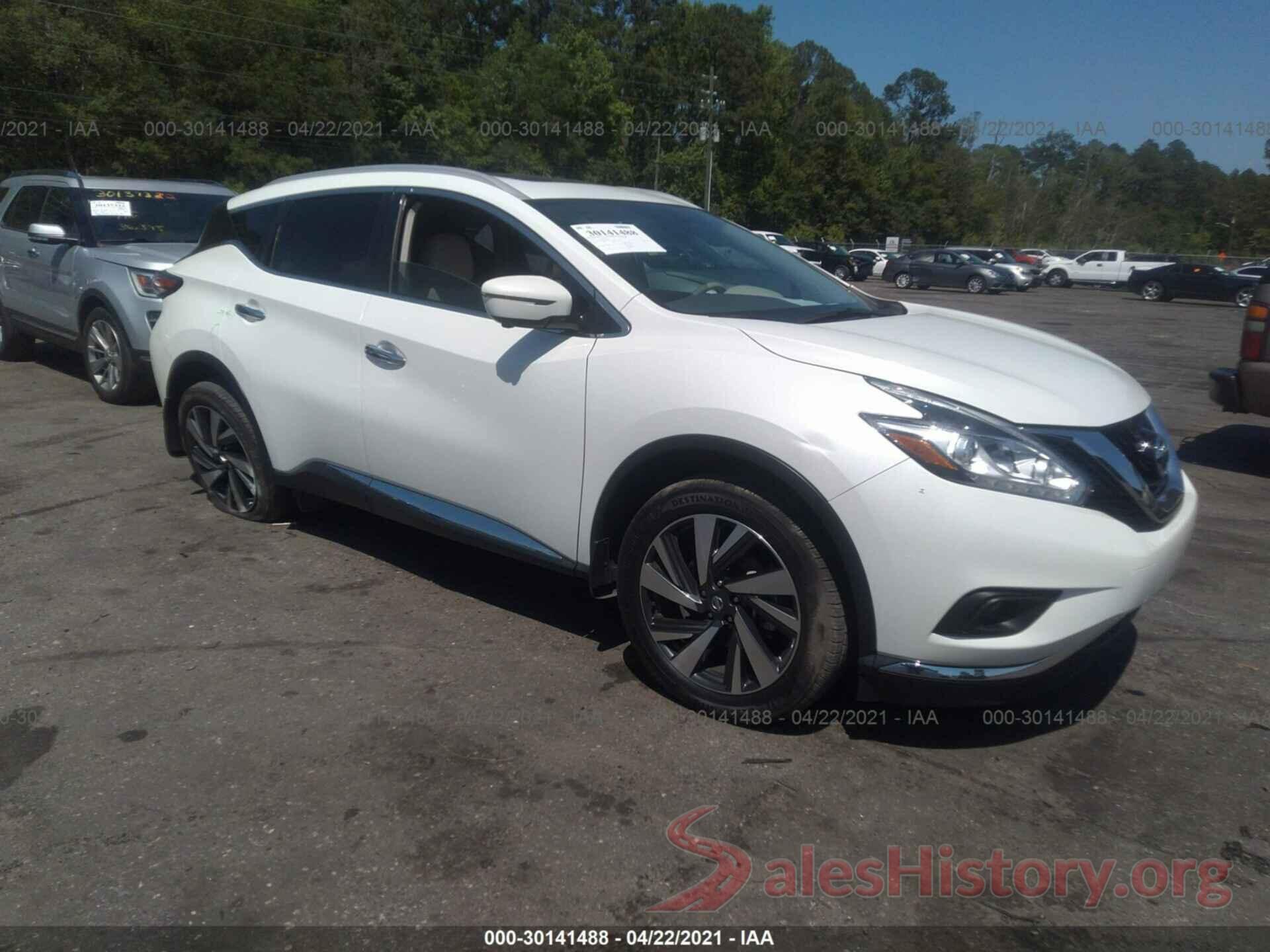 5N1AZ2MH0JN186421 2018 NISSAN MURANO