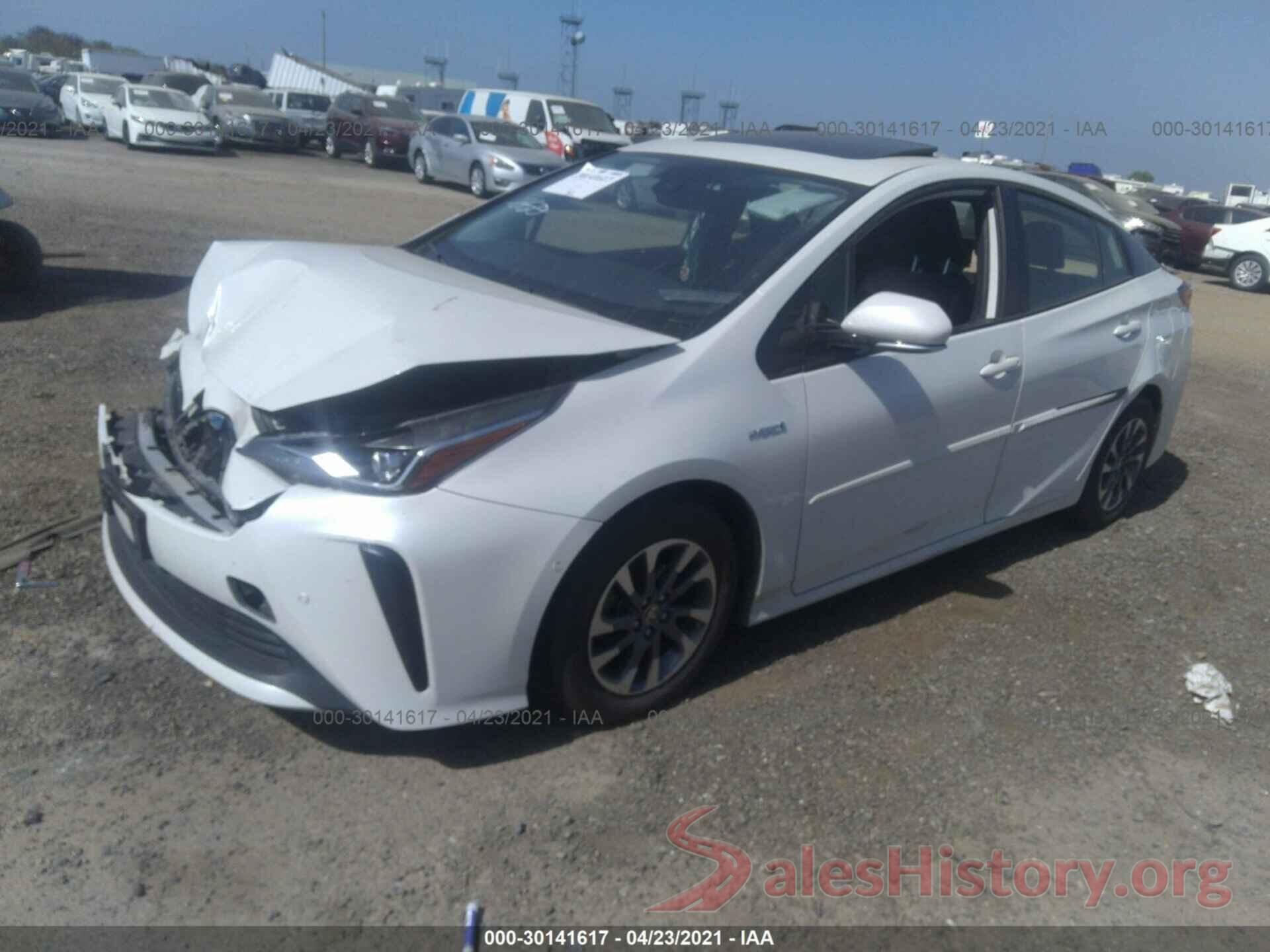 JTDKARFU5K3098187 2019 TOYOTA PRIUS