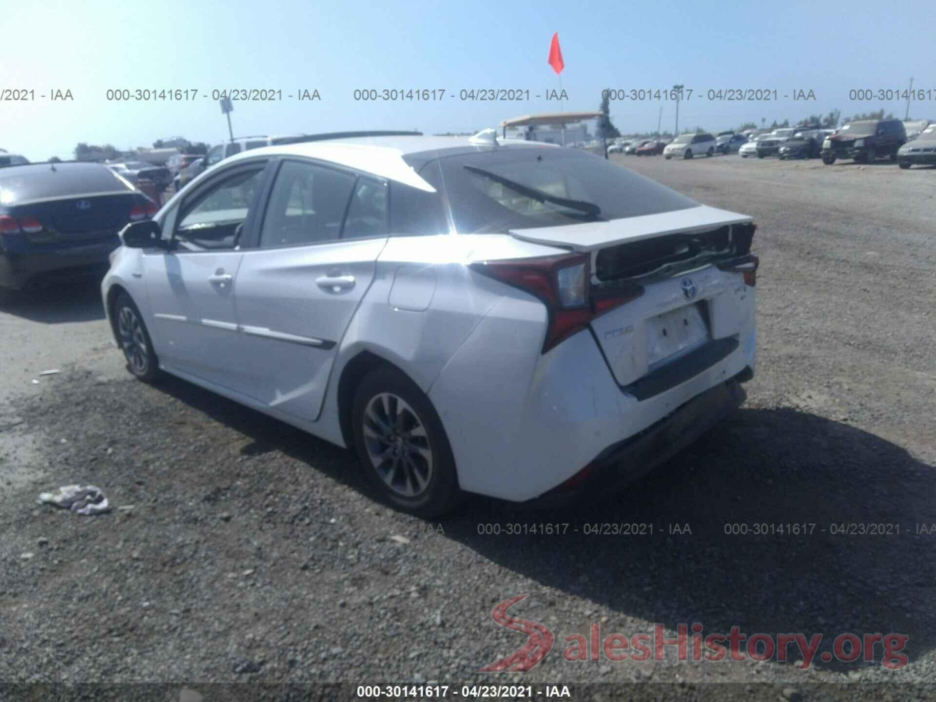 JTDKARFU5K3098187 2019 TOYOTA PRIUS