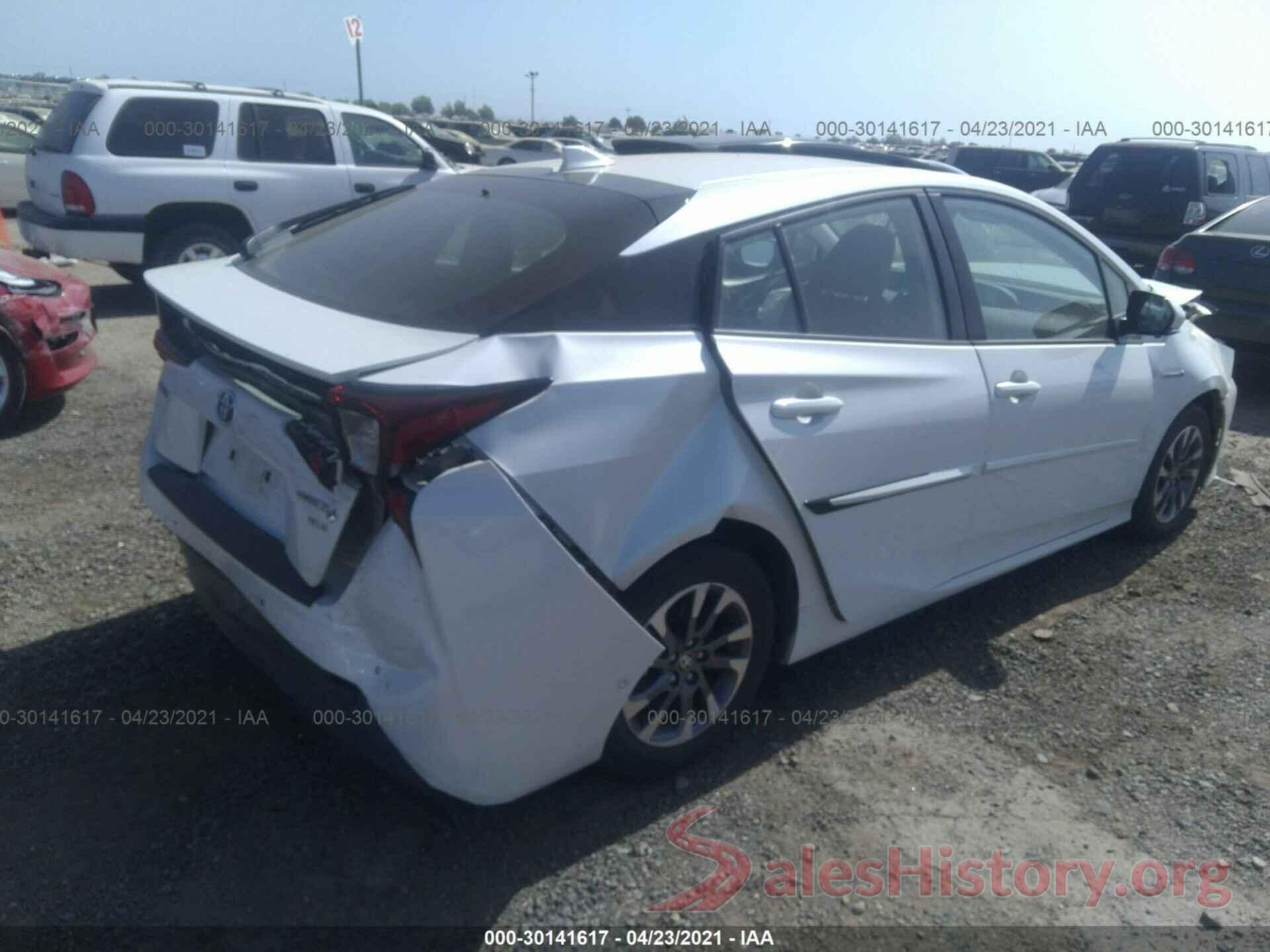 JTDKARFU5K3098187 2019 TOYOTA PRIUS