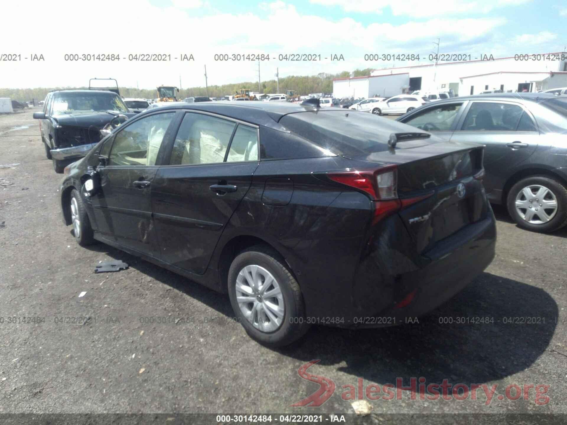 JTDKARFU2L3105551 2020 TOYOTA PRIUS