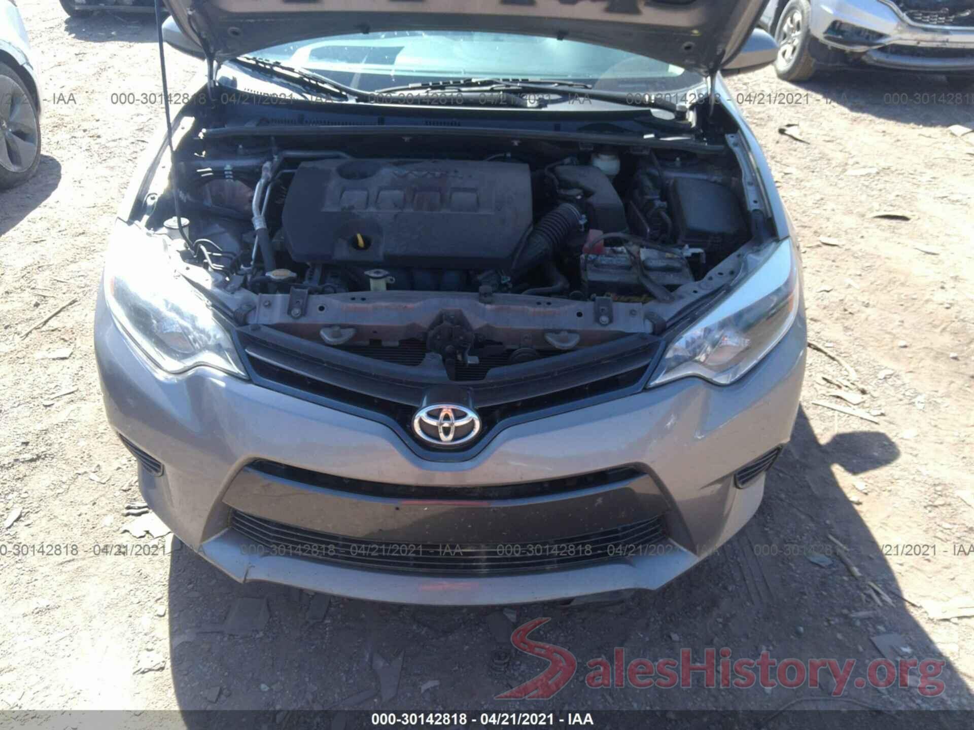 5YFBURHE1GP459507 2016 TOYOTA COROLLA