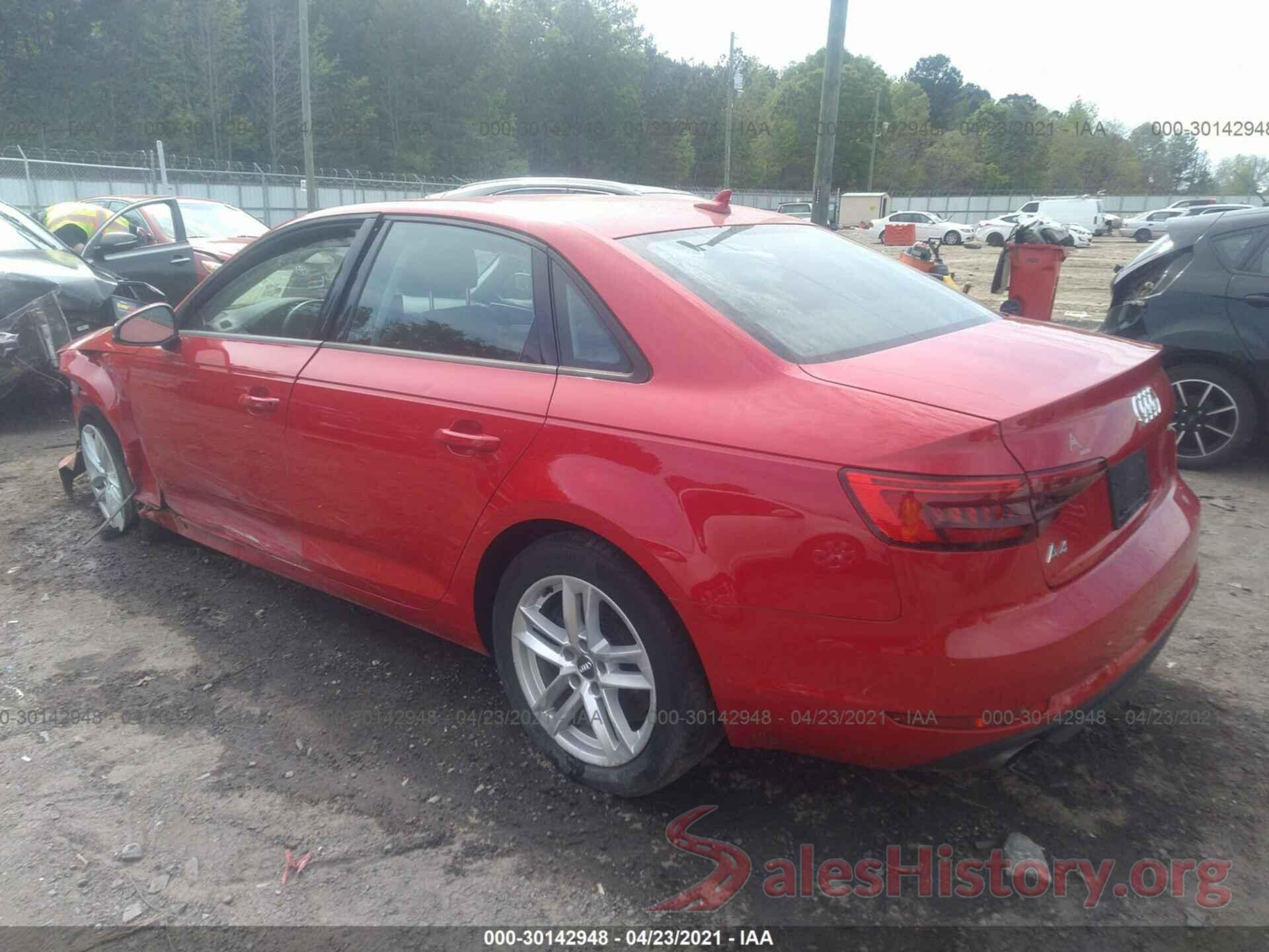 WAUGNAF42HN036087 2017 AUDI A4