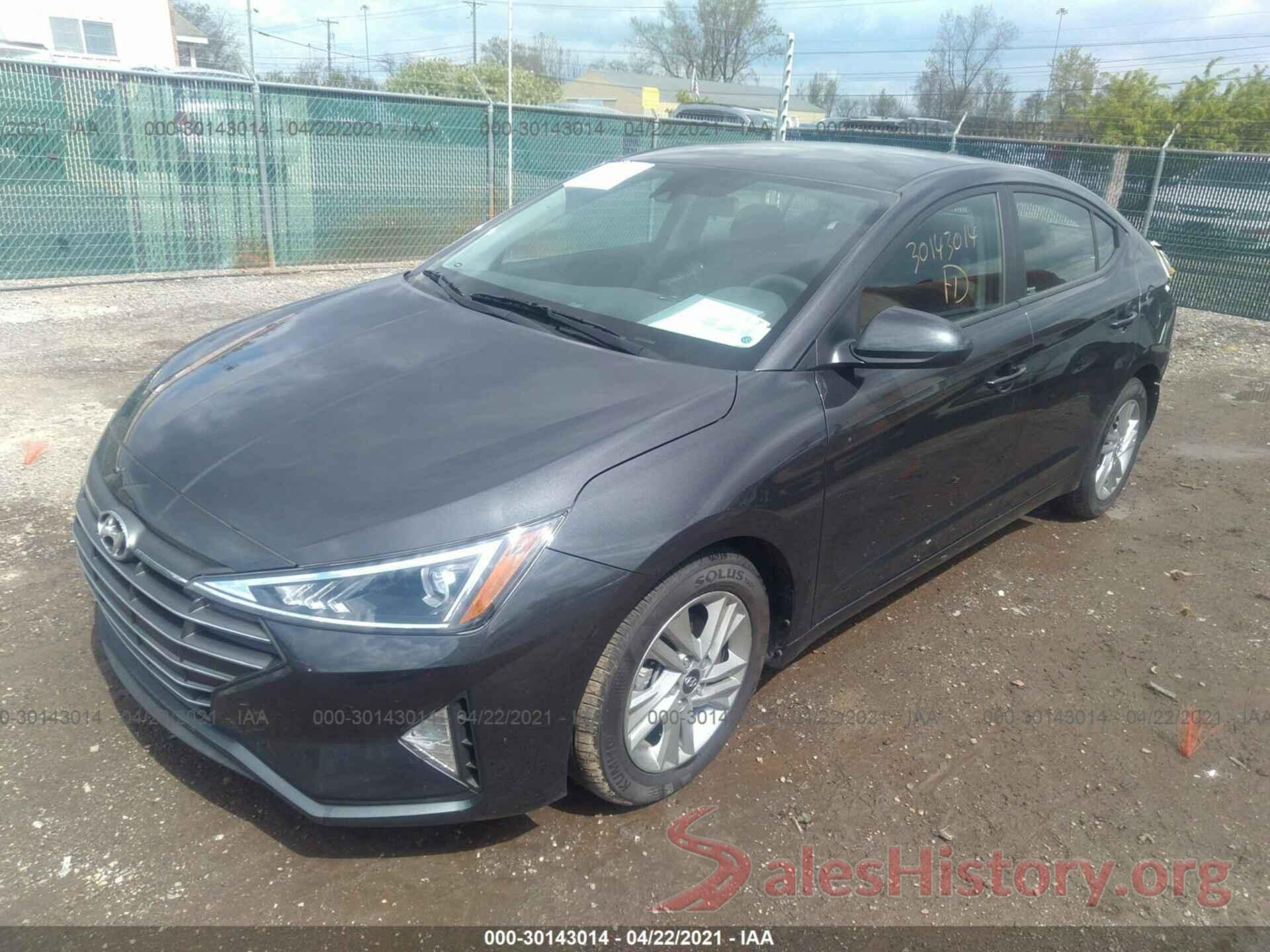 5NPD84LF5LH592780 2020 HYUNDAI ELANTRA