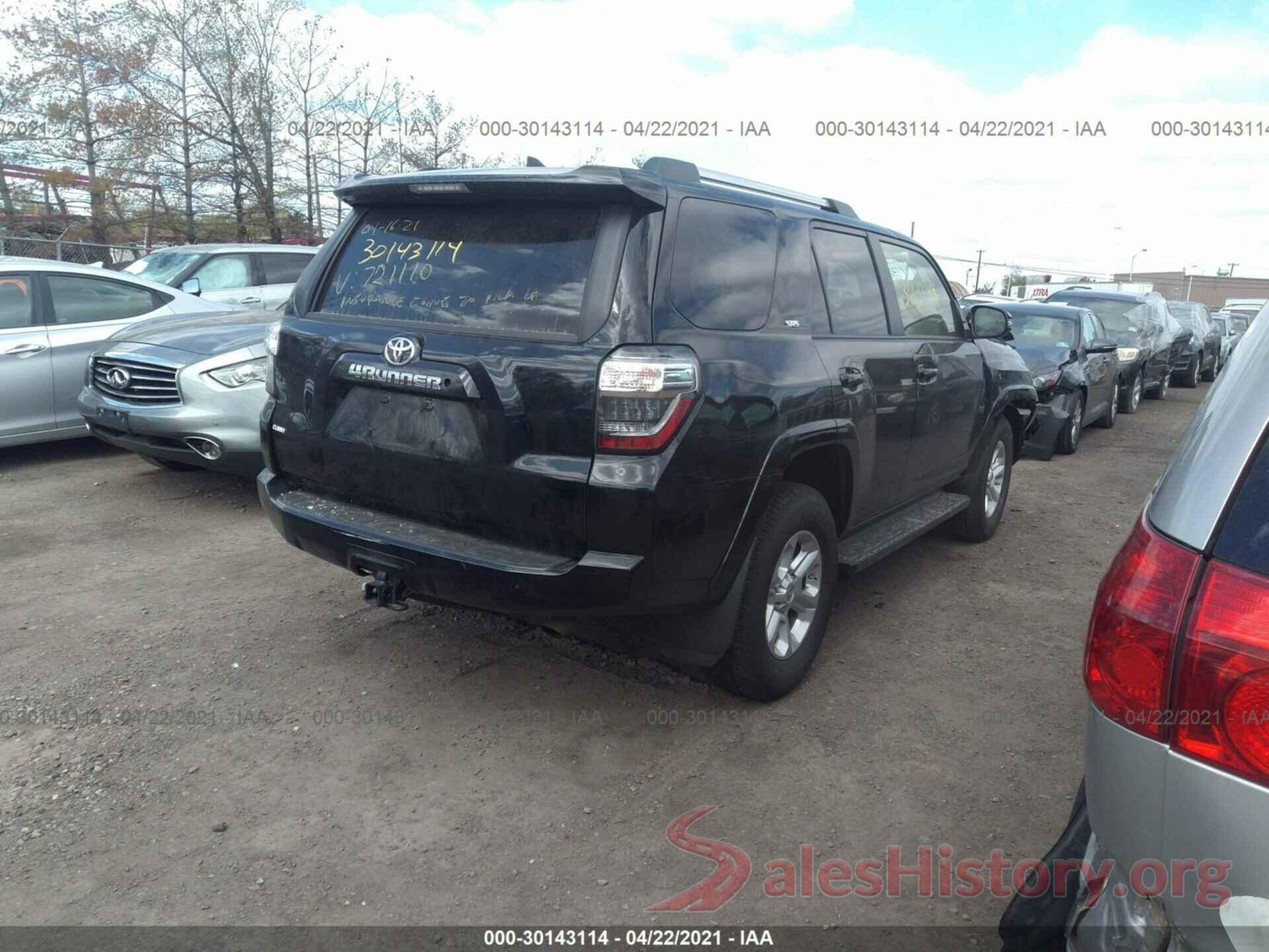 JTEBU5JR4K5721110 2019 TOYOTA 4RUNNER