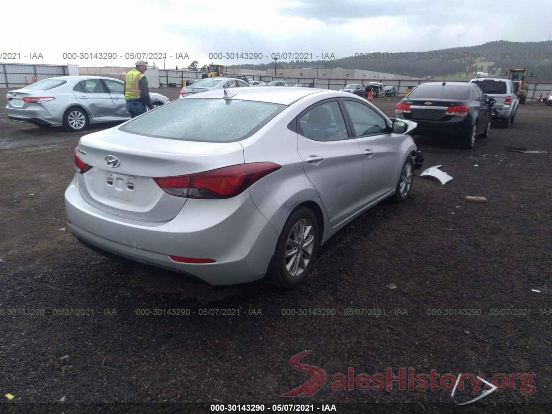 5NPDH4AE6FH631360 2015 HYUNDAI ELANTRA