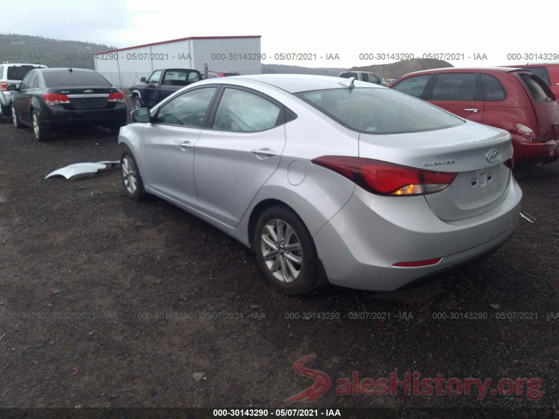 5NPDH4AE6FH631360 2015 HYUNDAI ELANTRA