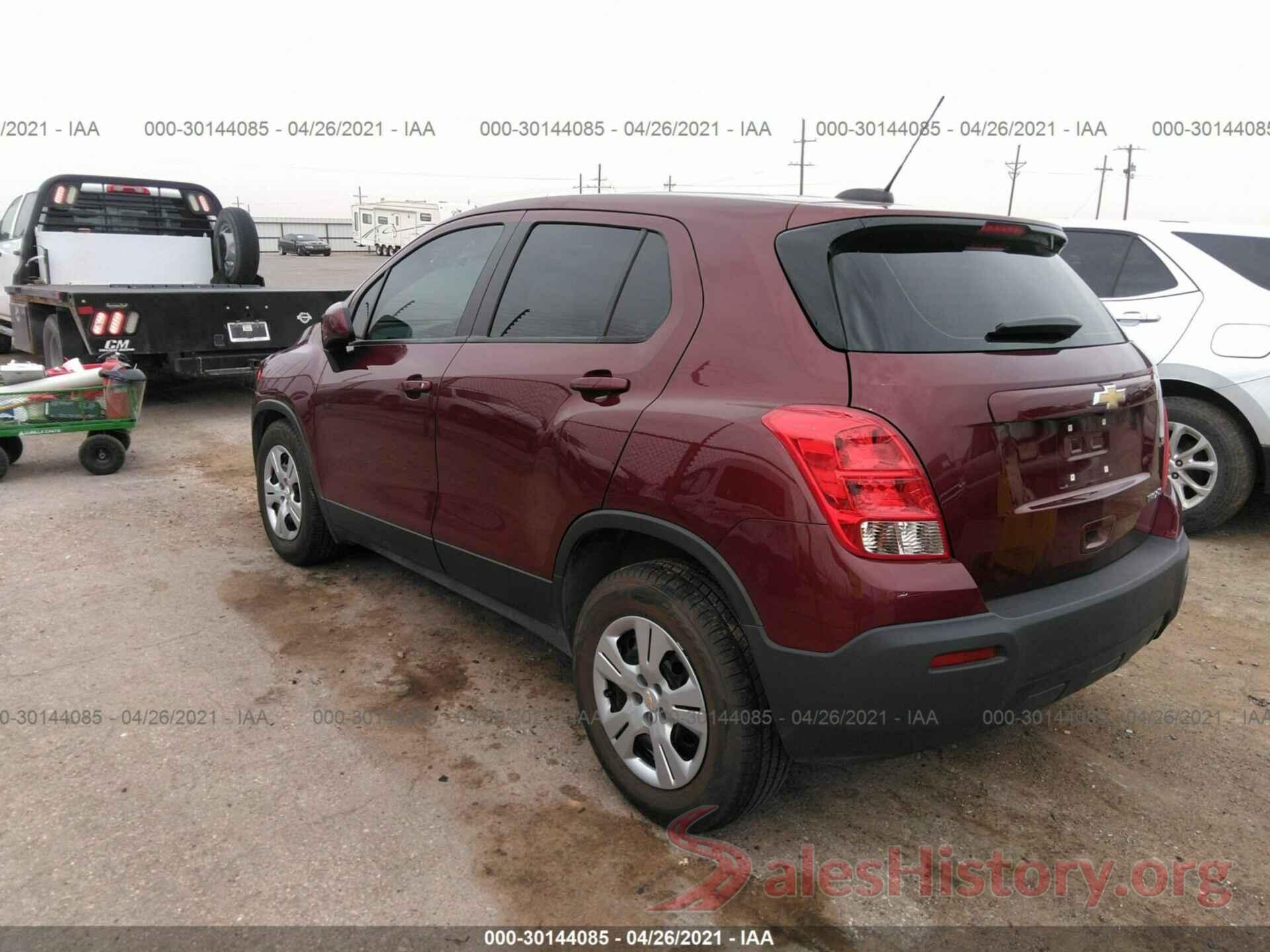 3GNCJKSB3GL260868 2016 CHEVROLET TRAX