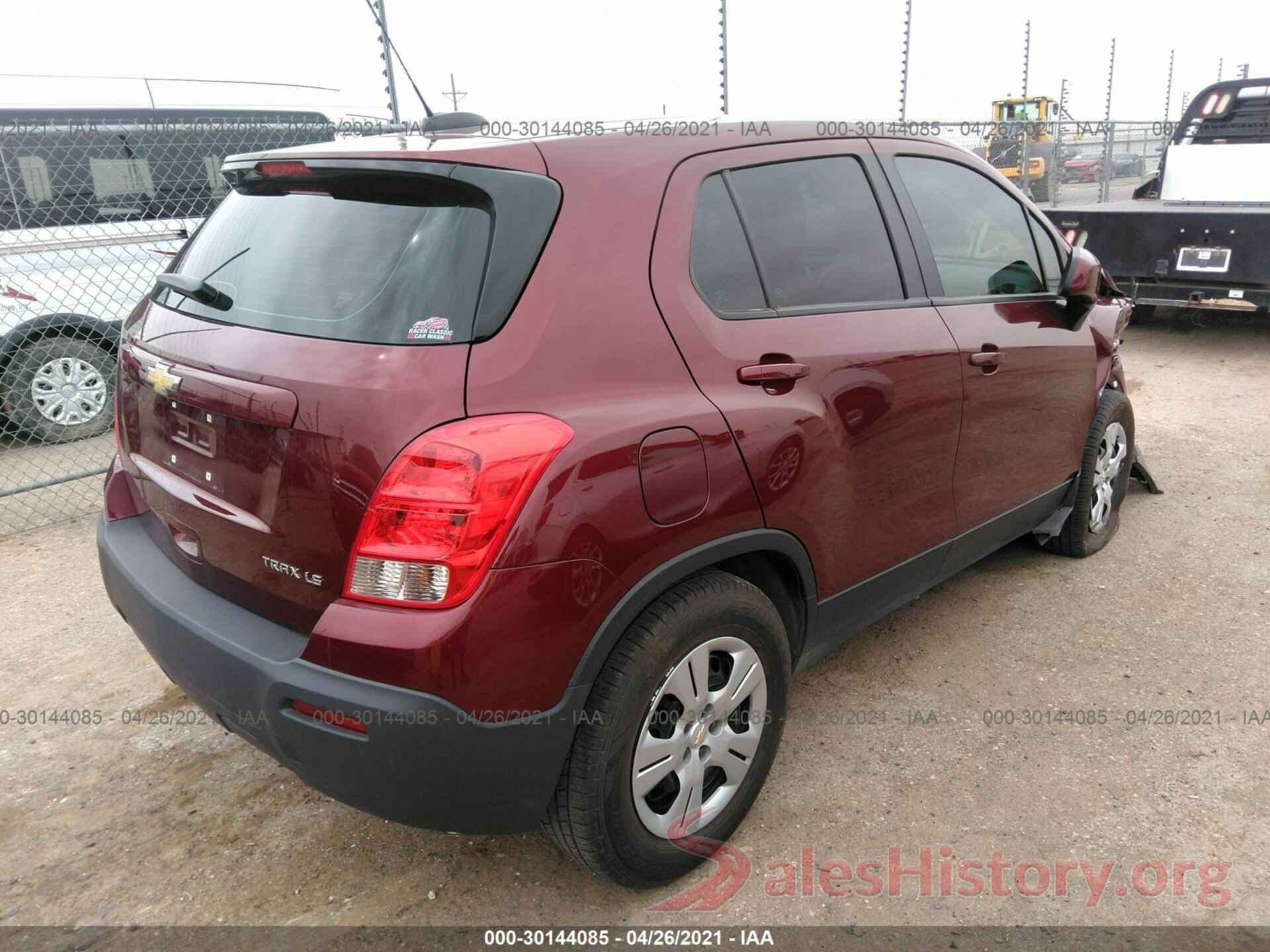 3GNCJKSB3GL260868 2016 CHEVROLET TRAX