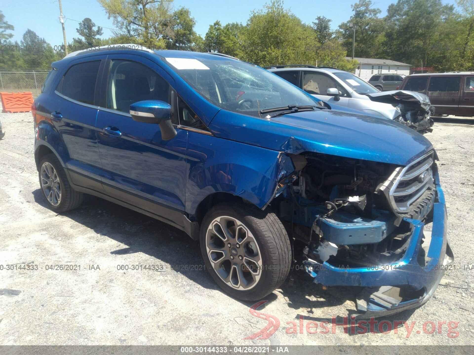 MAJ3S2KE6KC270174 2019 FORD ECOSPORT