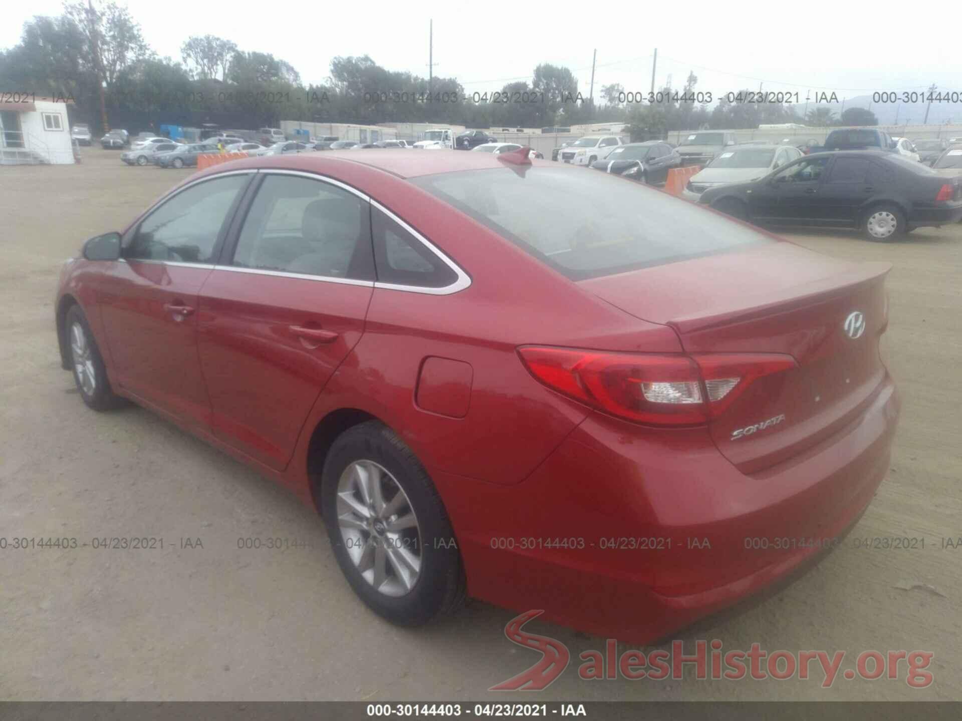 5NPE24AF5HH542025 2017 HYUNDAI SONATA