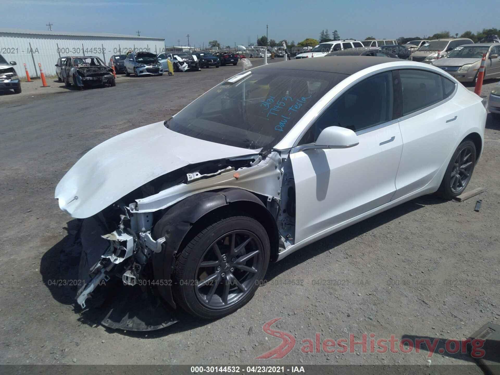 5YJ3E1EB4KF388224 2019 TESLA MODEL 3