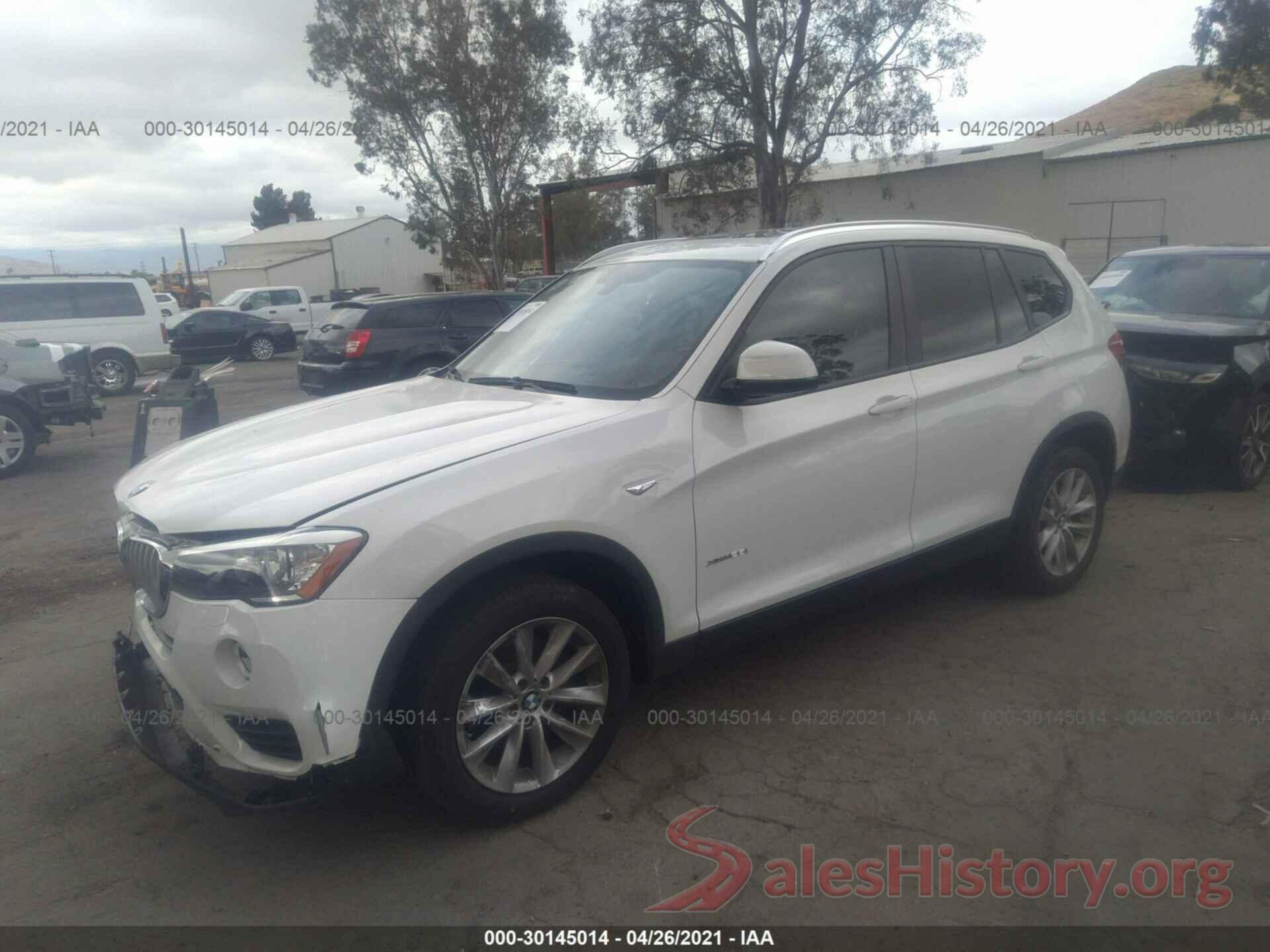 5UXWX9C37H0T19681 2017 BMW X3