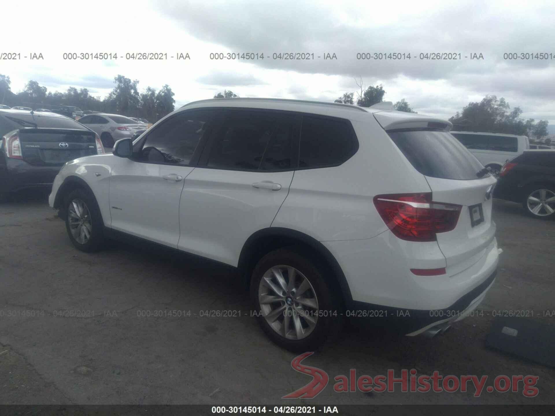 5UXWX9C37H0T19681 2017 BMW X3