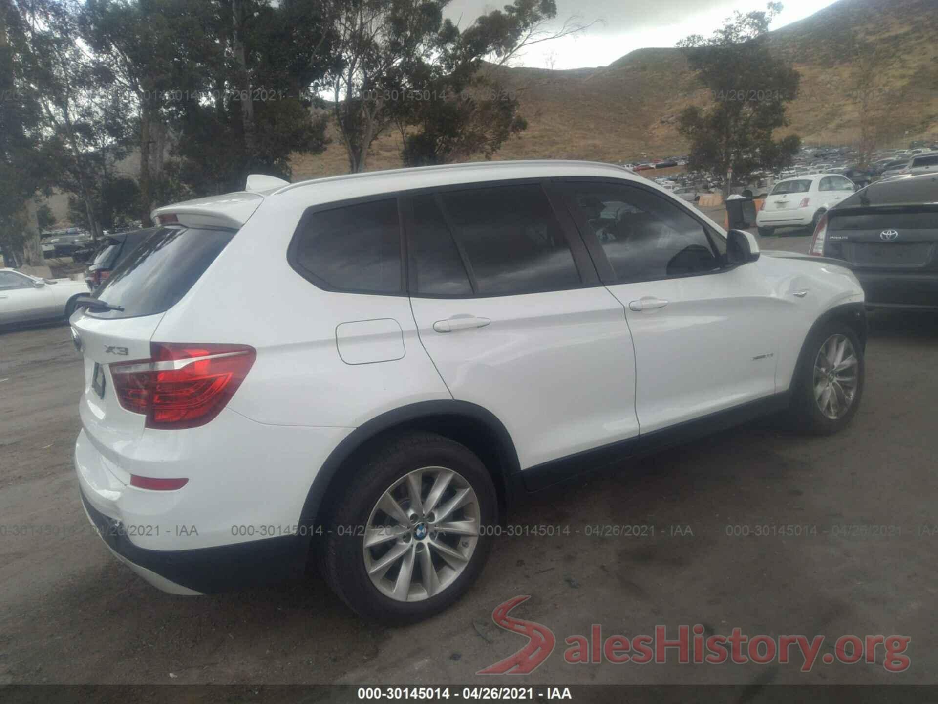 5UXWX9C37H0T19681 2017 BMW X3