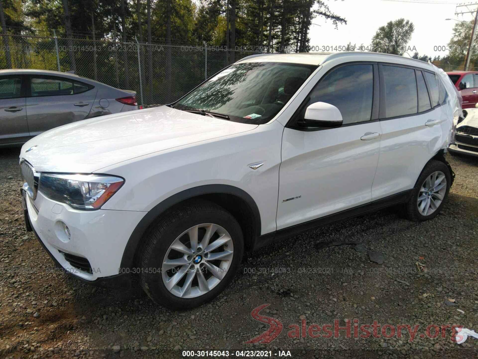 5UXWX9C51H0T09861 2017 BMW X3