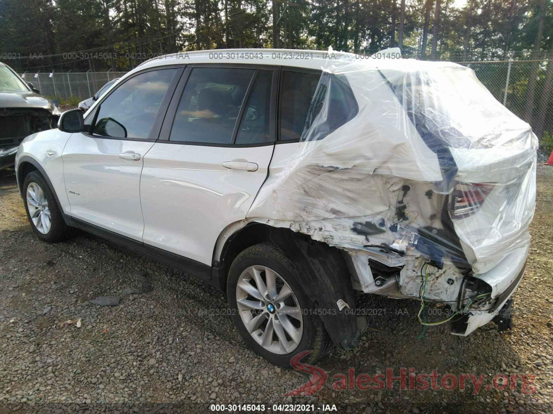 5UXWX9C51H0T09861 2017 BMW X3