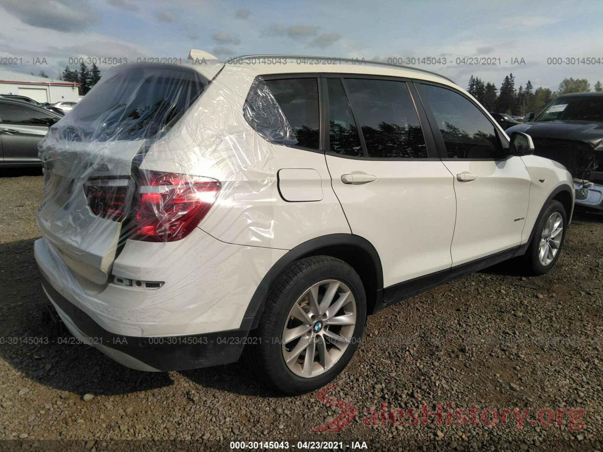 5UXWX9C51H0T09861 2017 BMW X3