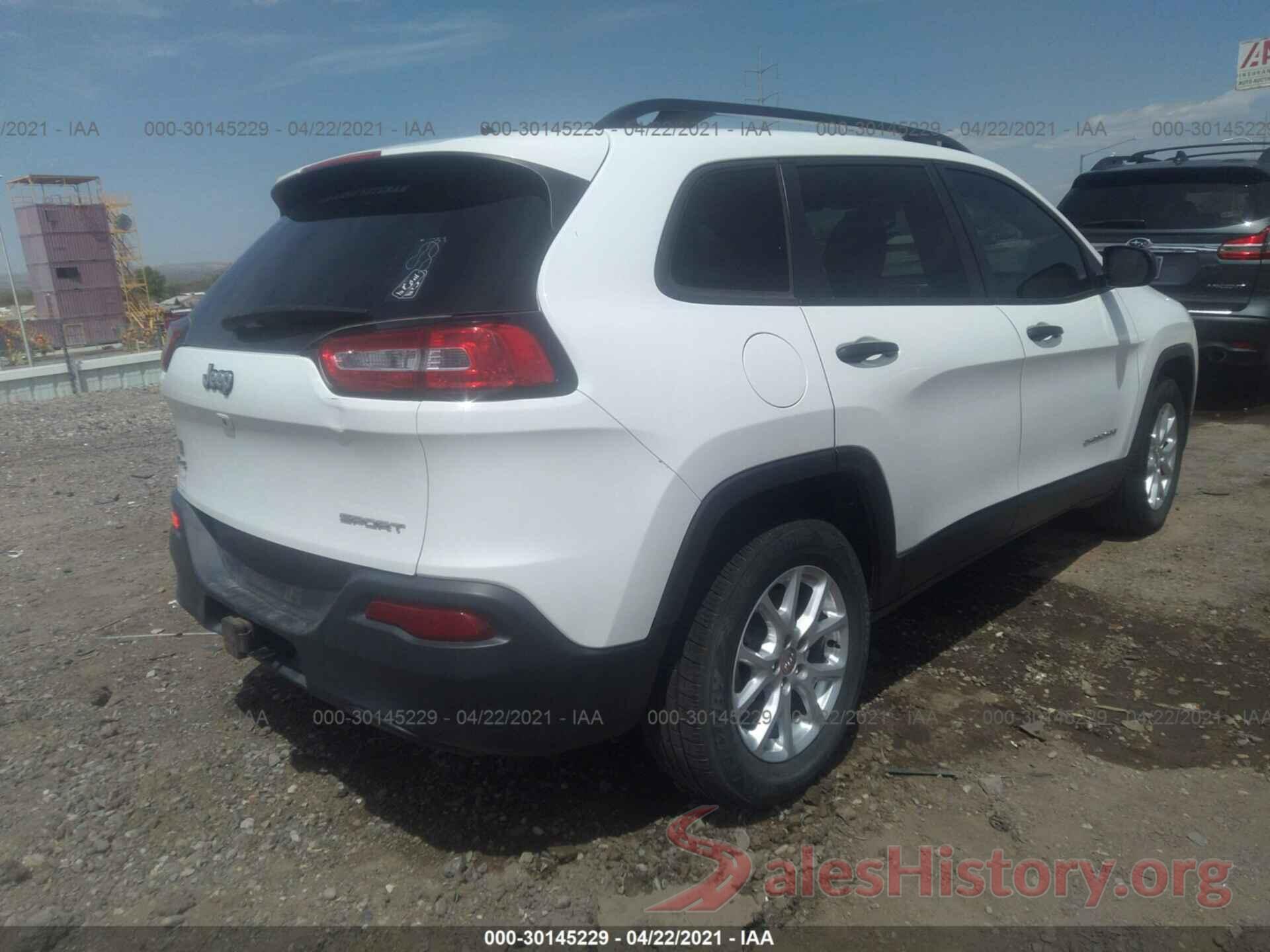 1C4PJMAB8GW197865 2016 JEEP CHEROKEE