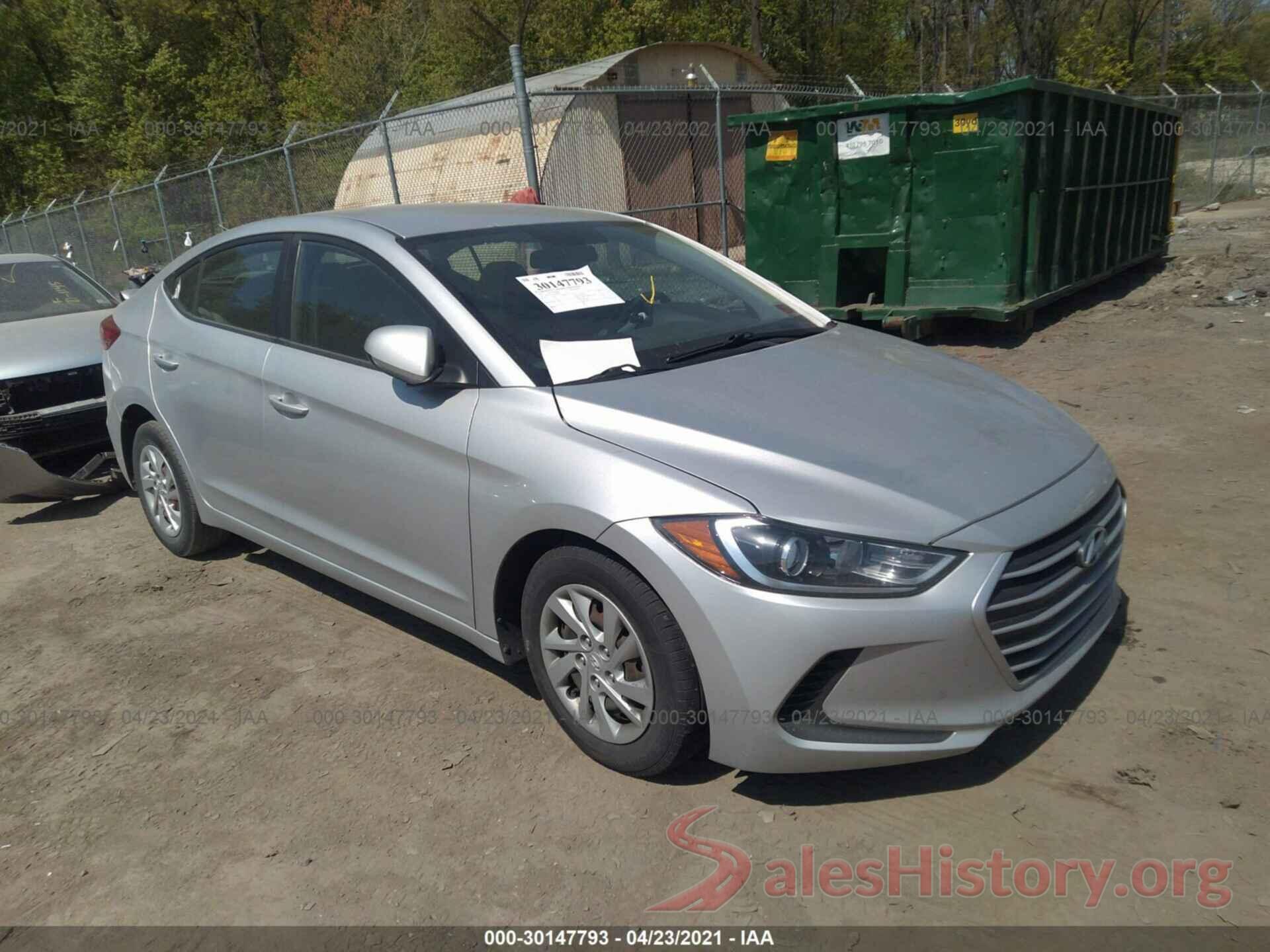 5NPD74LF8HH060787 2017 HYUNDAI ELANTRA