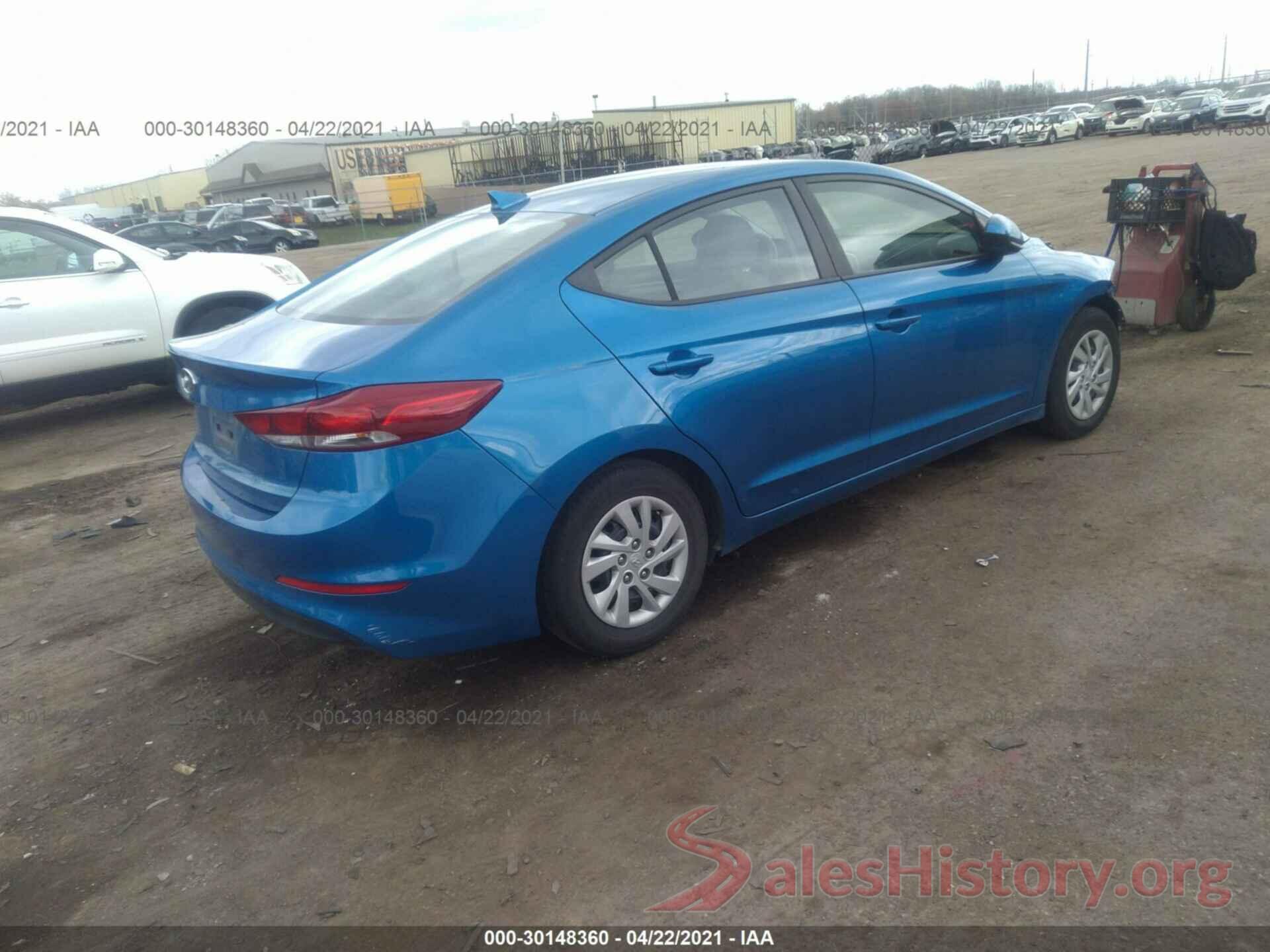 5NPD74LF8HH196238 2017 HYUNDAI ELANTRA