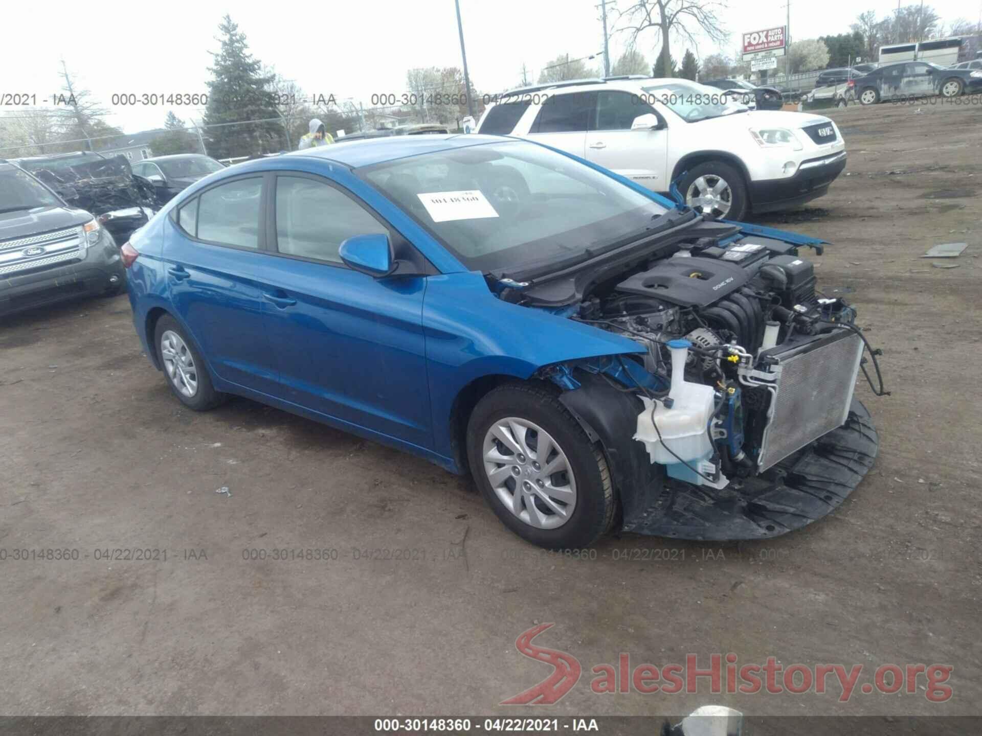 5NPD74LF8HH196238 2017 HYUNDAI ELANTRA